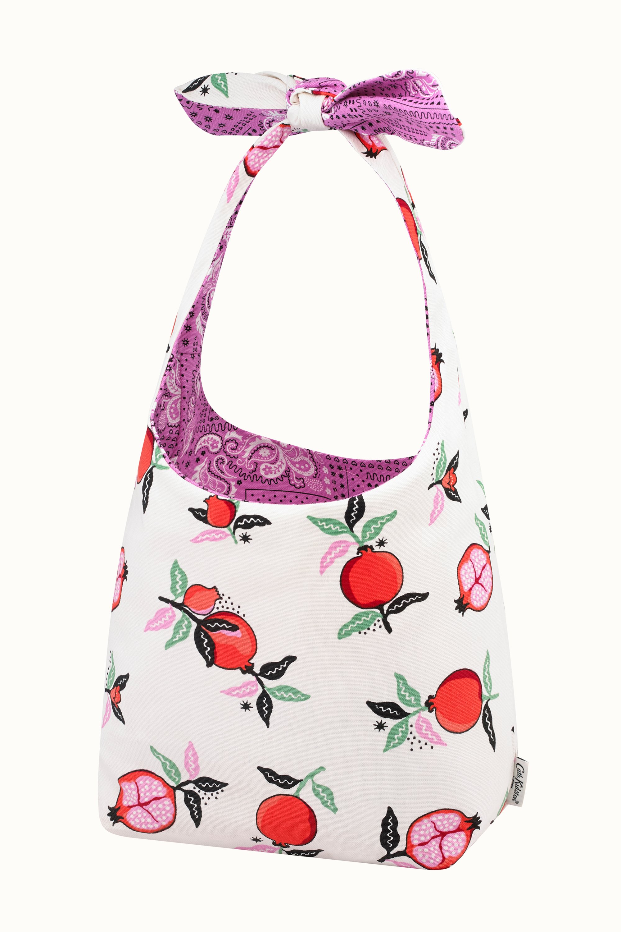 Pomegranate Mini Reversible Knotted Shopper