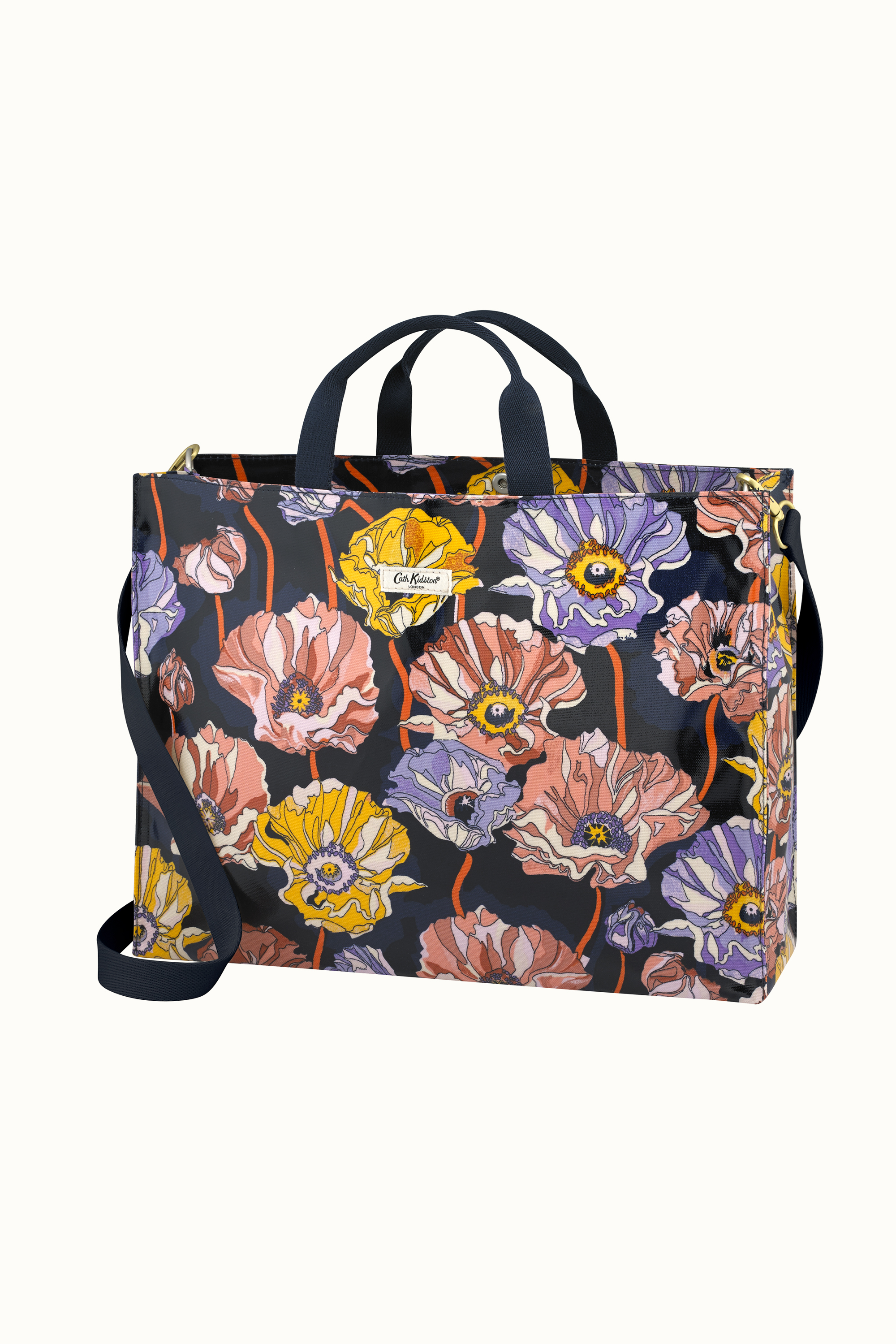 Summer Poppy Midscale Strappy Carryall