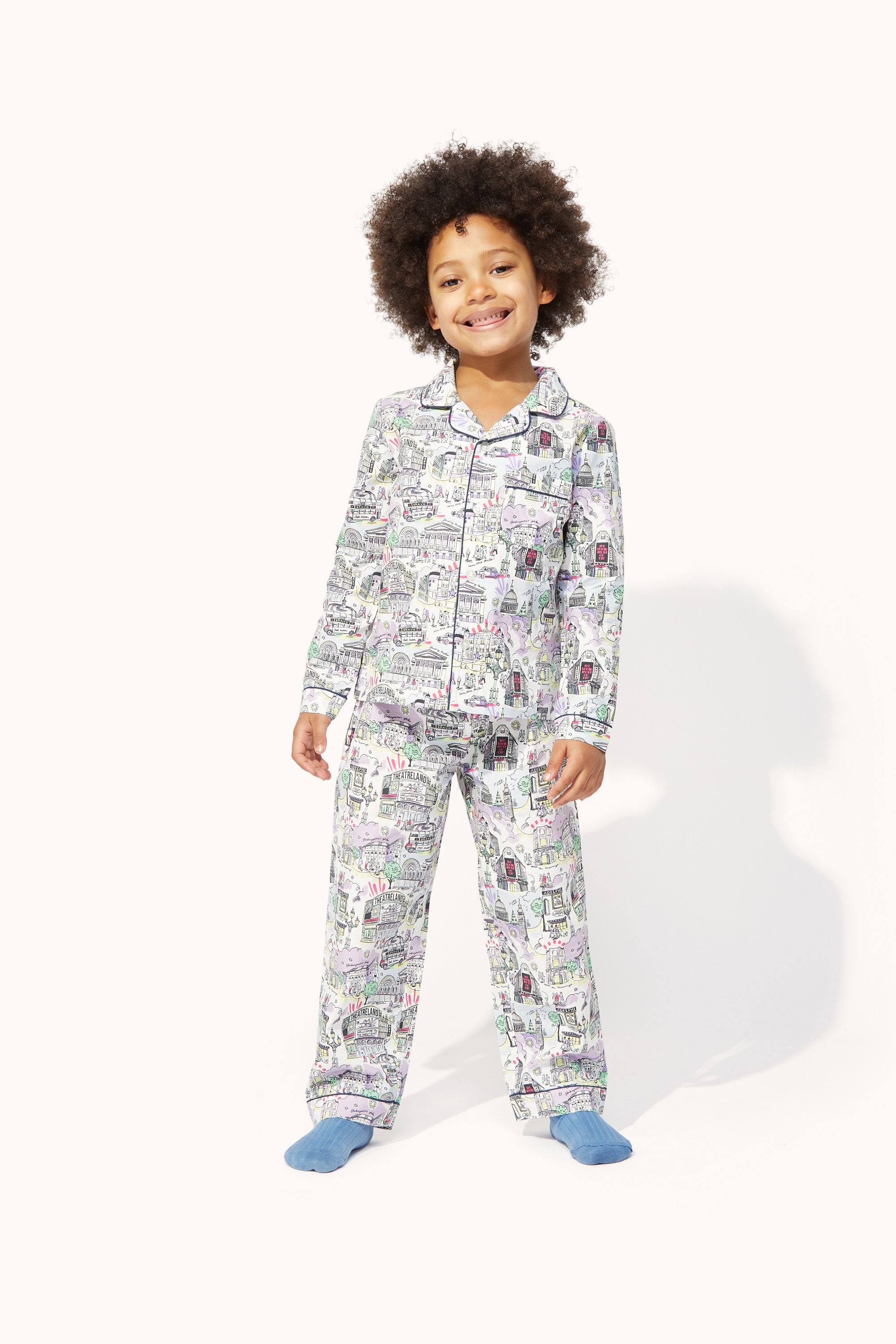 London West End Long Sleeve Woven PJs (1-12 Years)