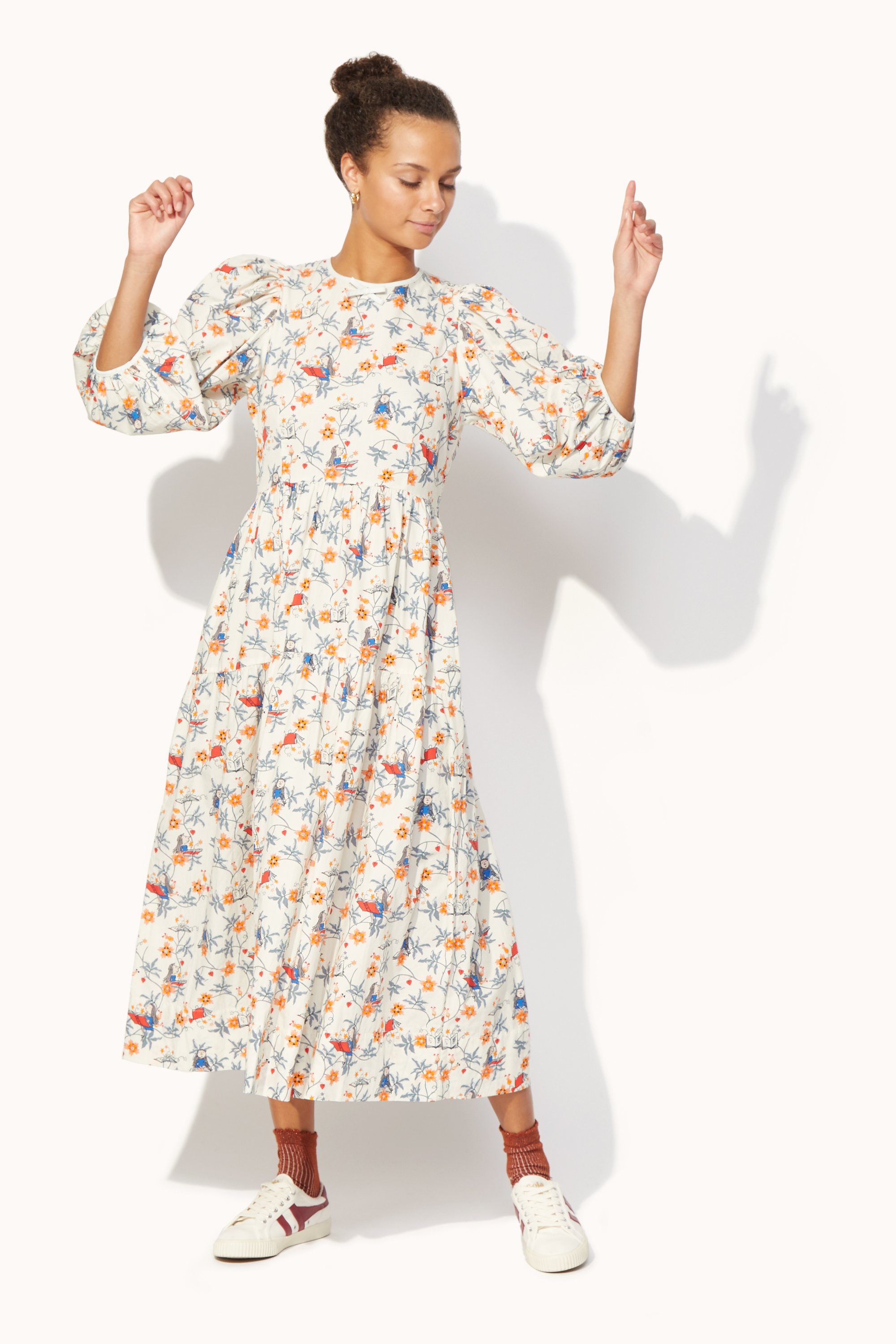 Matilda Firework Floral Soft Waisted Dress