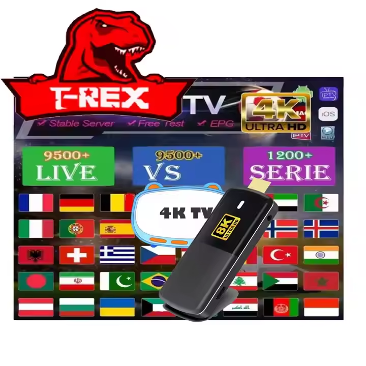 Best Stable IPTV Subscription Code Trex IPTV for All Europe Denmark Nederland Norway Finland Germany Channels 1/3/6/12months M3u
