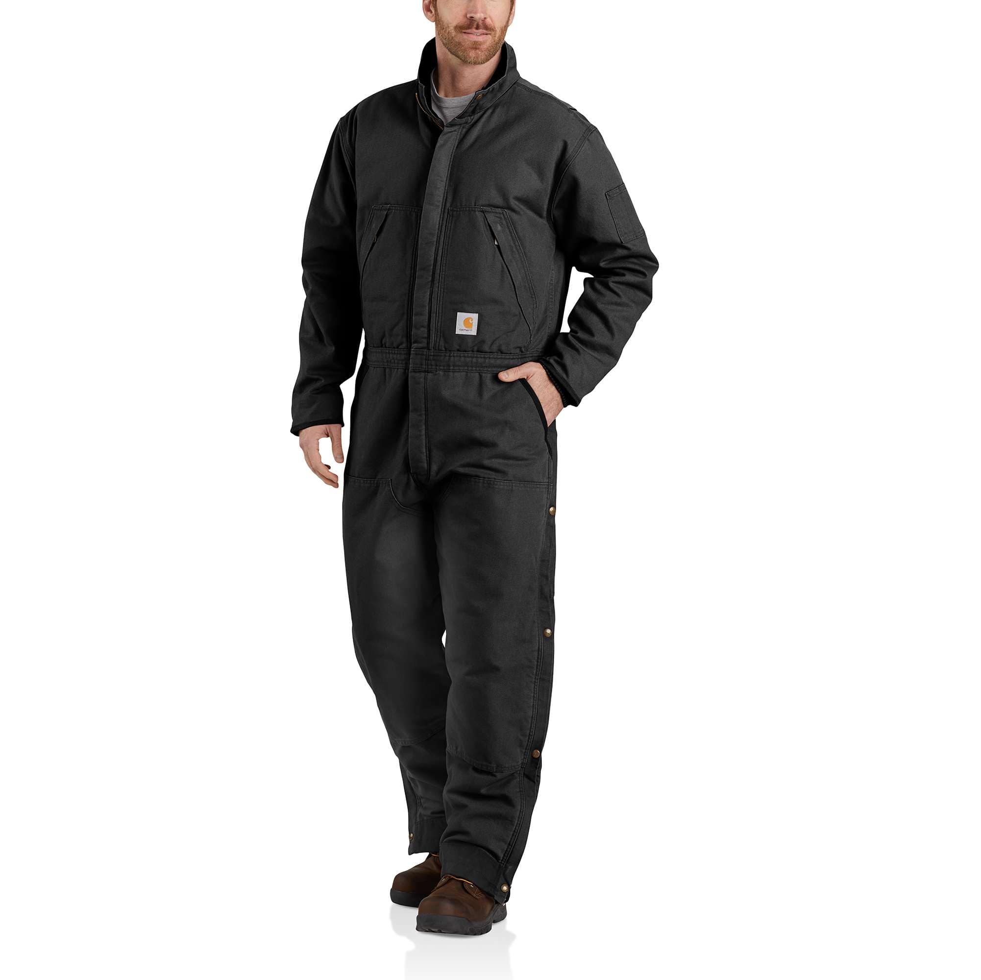 Loose Fit Washed Duck Insulated Coverall - 4 Extreme Warmth Rating