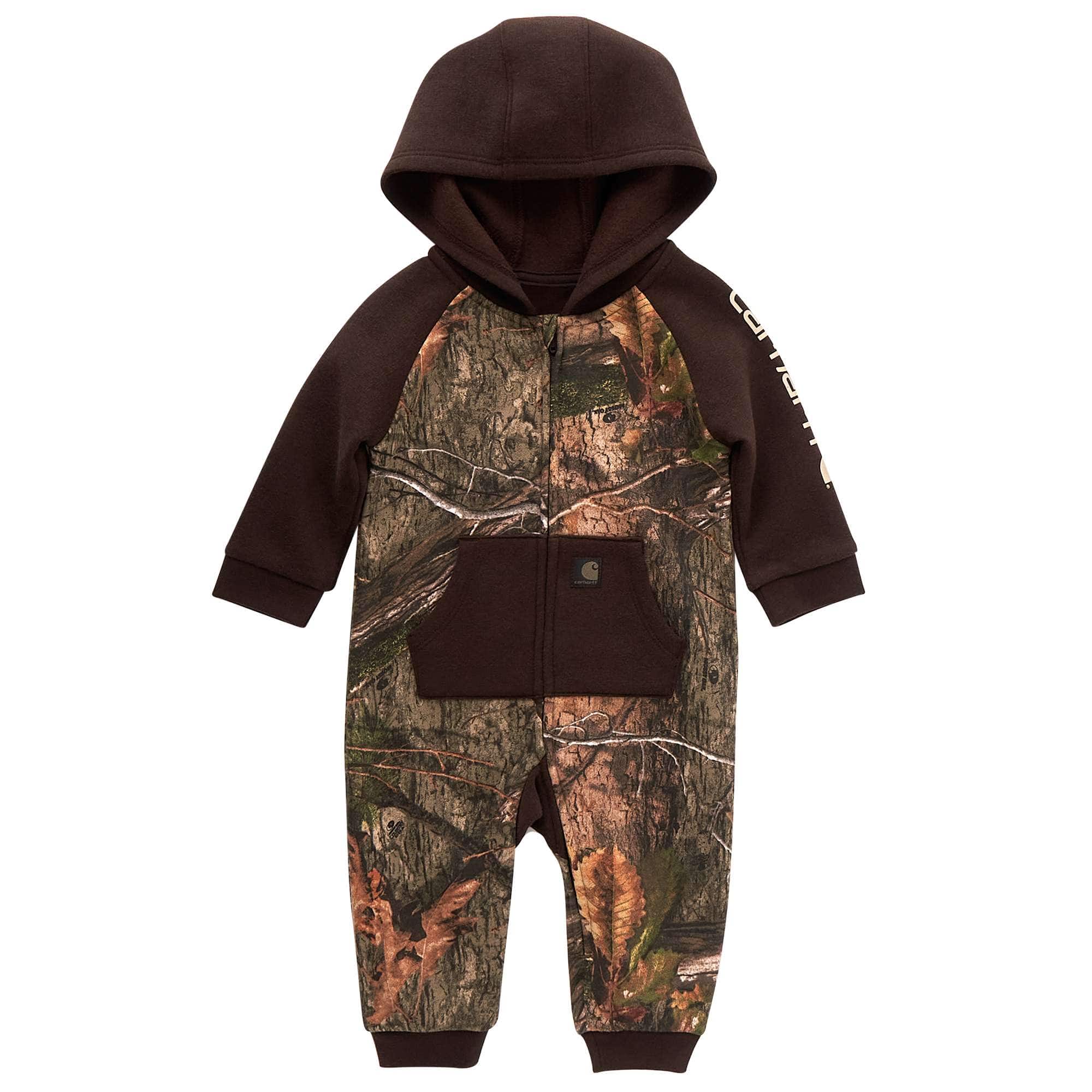 Boys' Long-Sleeve Zip-Front Hooded Camo Coverall (Infant)