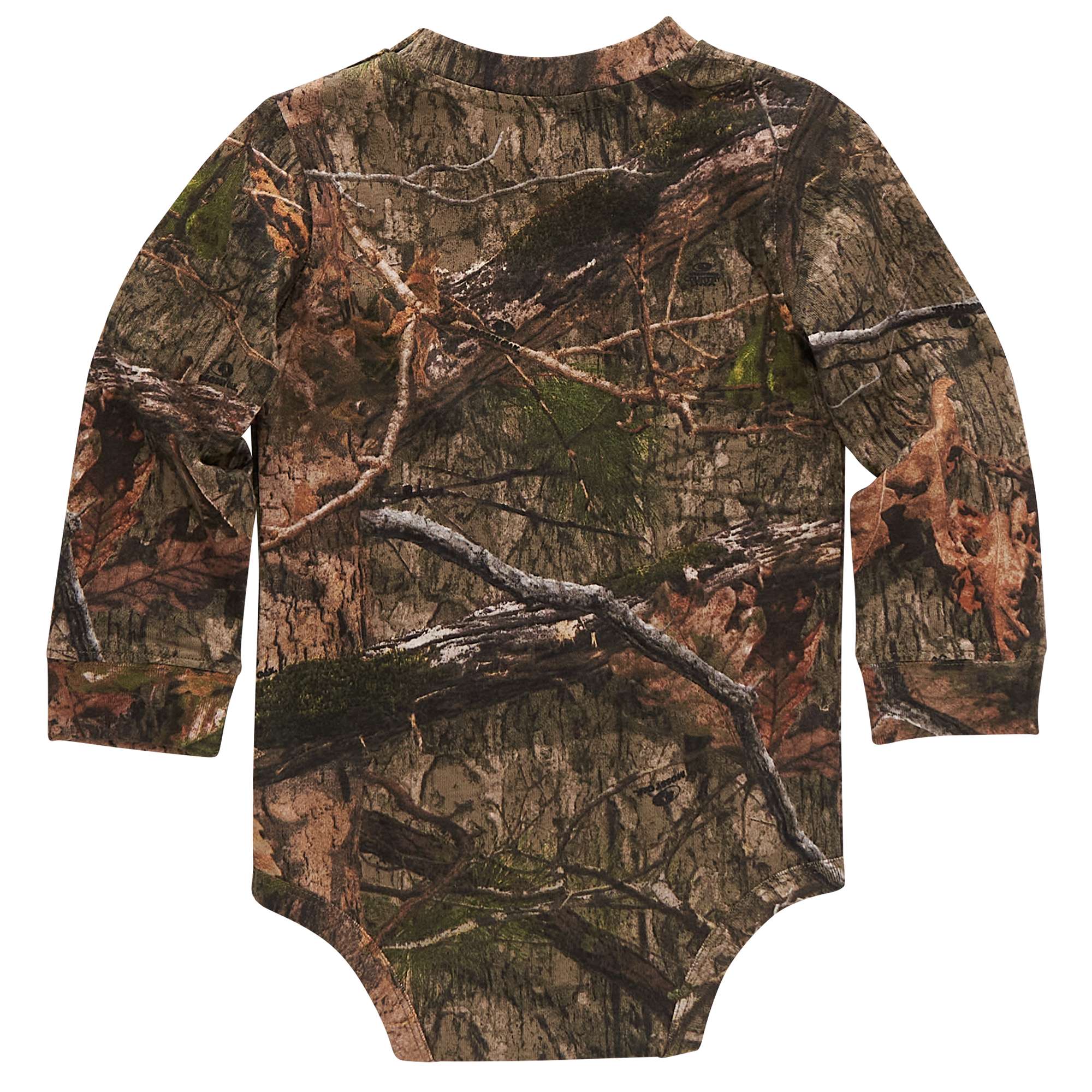 Boys' Long-Sleeve Camo Pocket Bodysuit