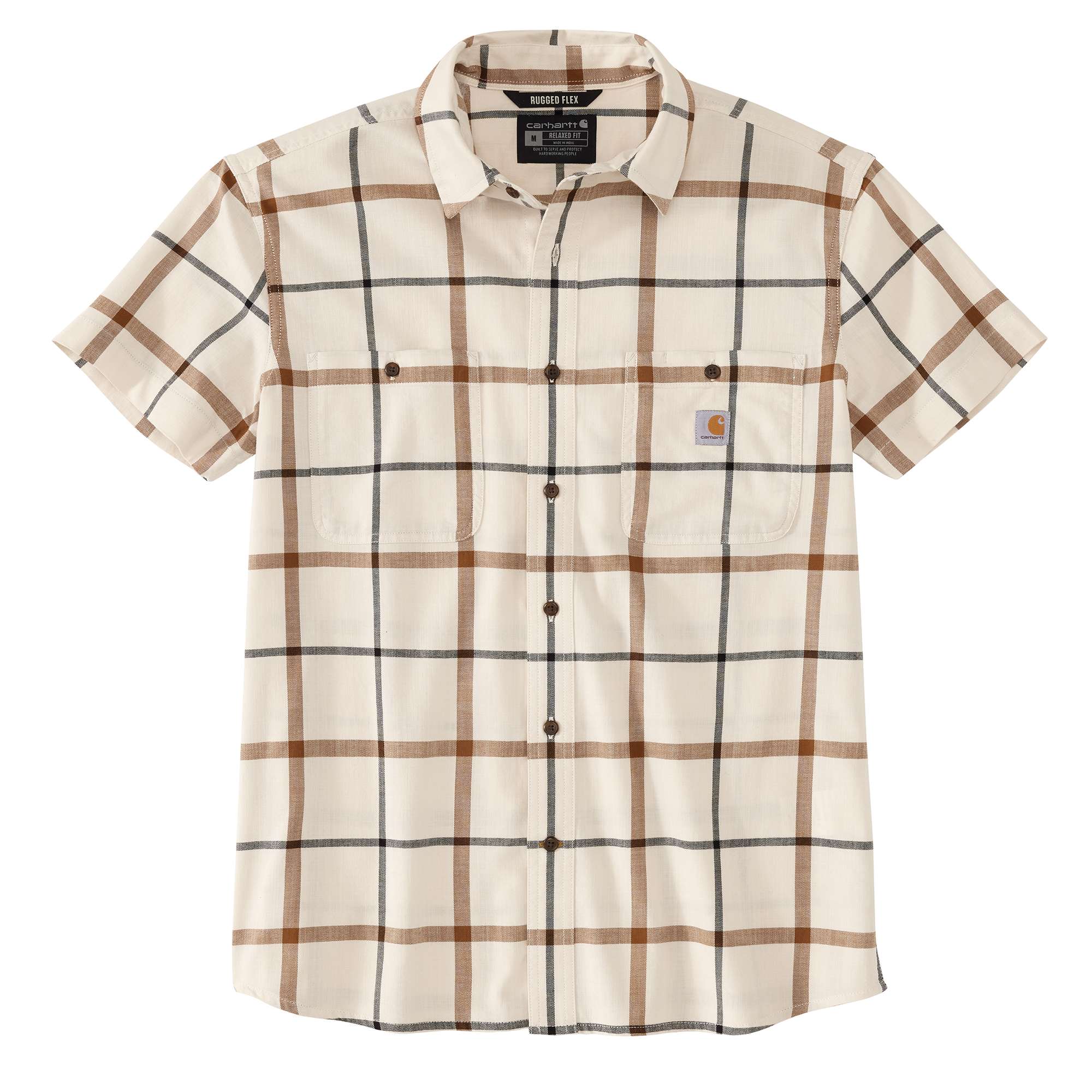 Rugged Flex® Relaxed Fit Lightweight Short-Sleeve Plaid Shirt