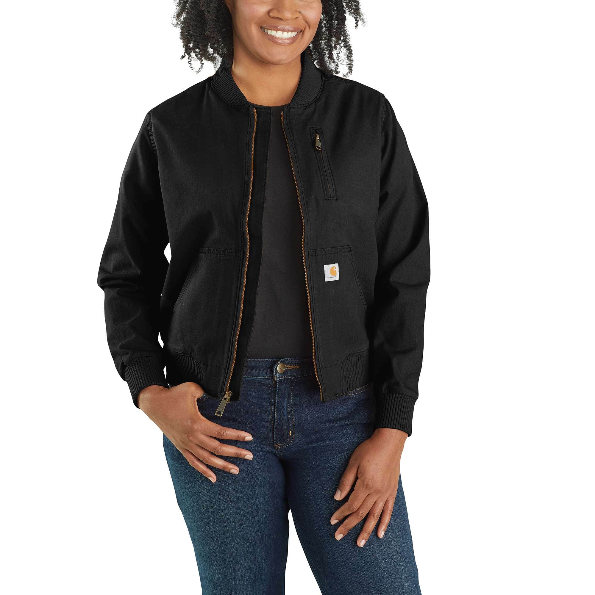 Women's Rugged Flex® Relaxed Fit Canvas Jacket - 1 Warm Rating