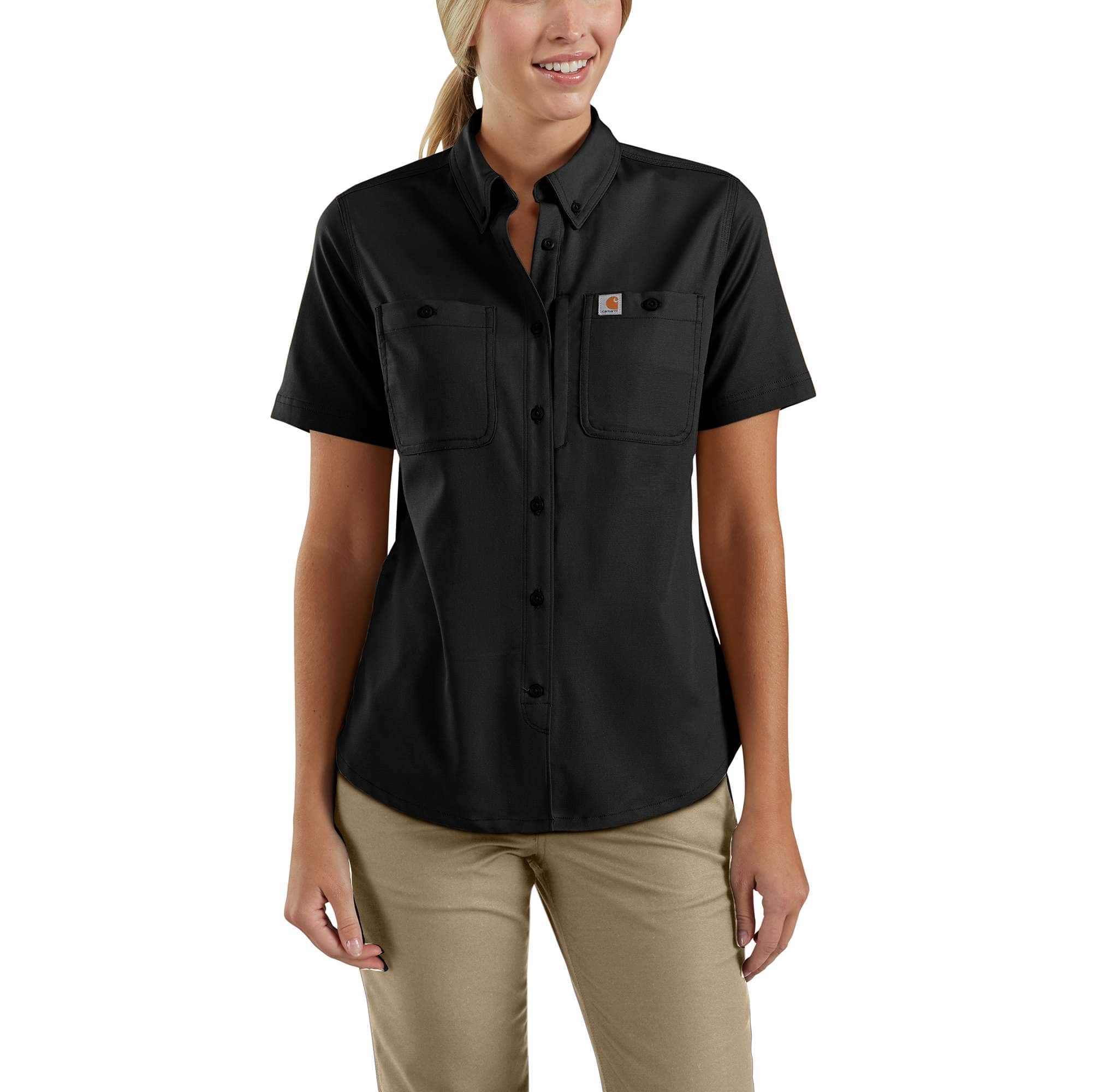 Women's Rugged Professional™ Series Relaxed Fit Canvas Short Sleeve Work Shirt