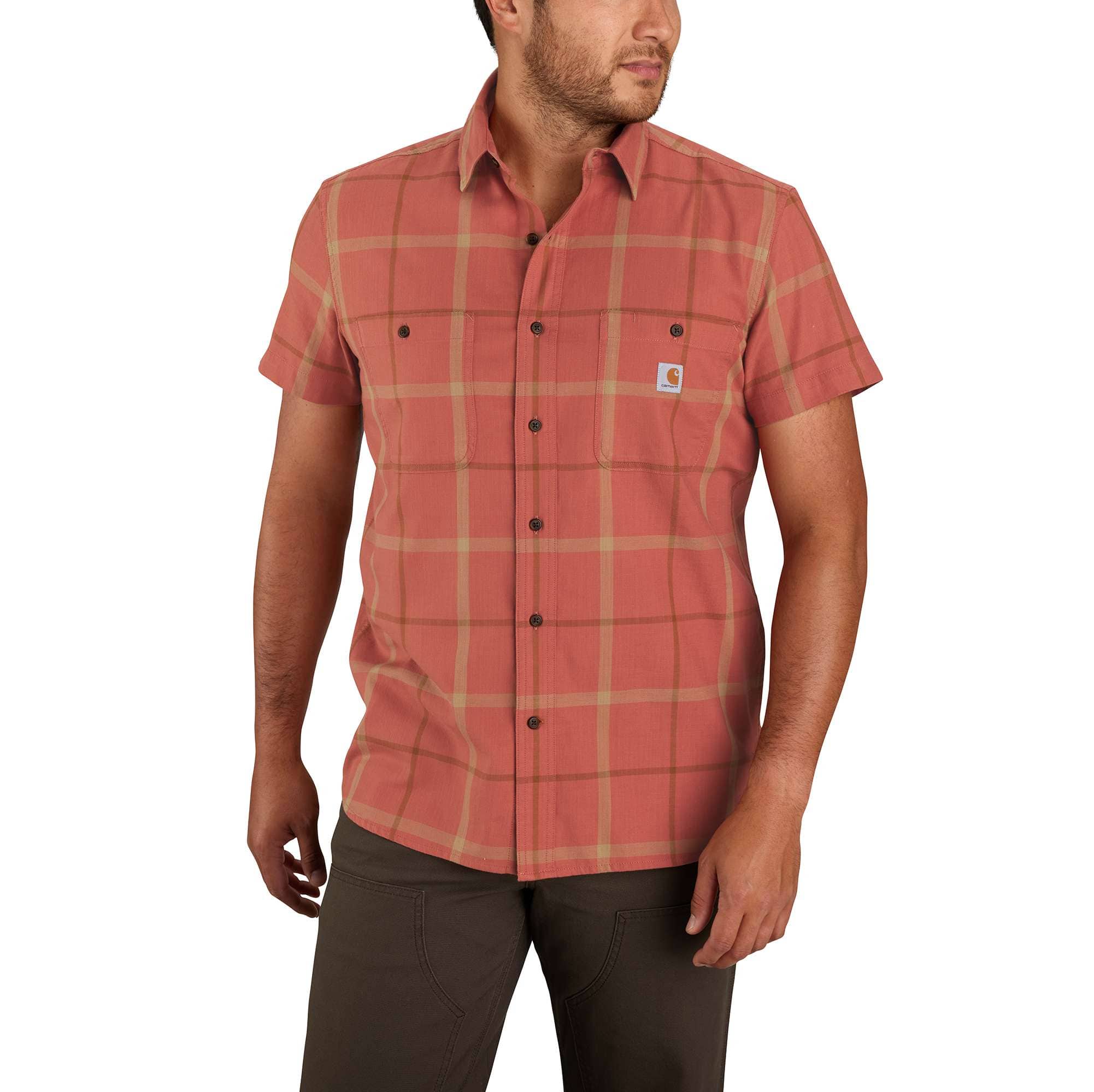 Rugged Flex® Relaxed Fit Lightweight Short-Sleeve Plaid Shirt