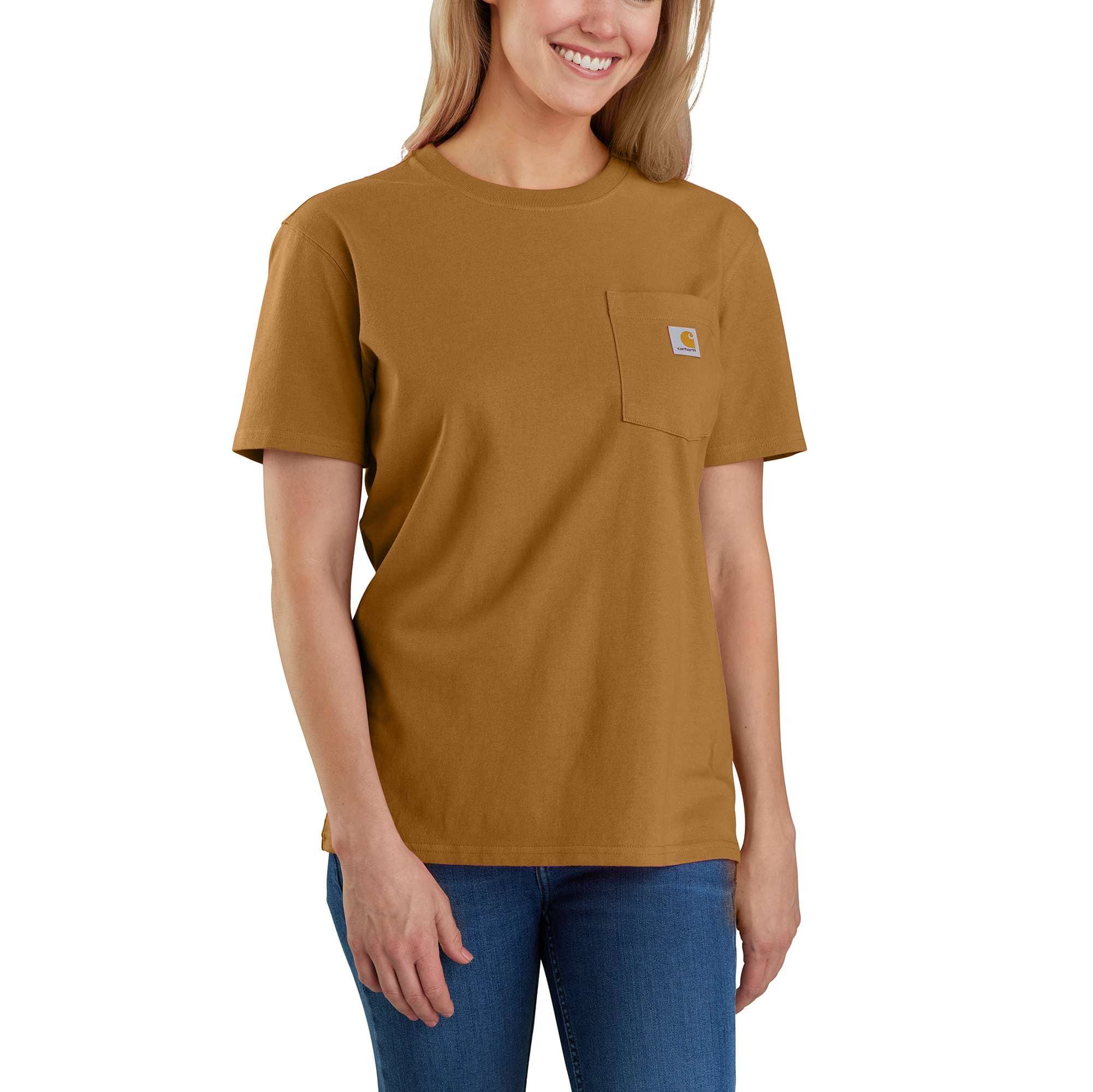 Women's Loose Fit Heavyweight Short-Sleeve Pocket T-Shirt