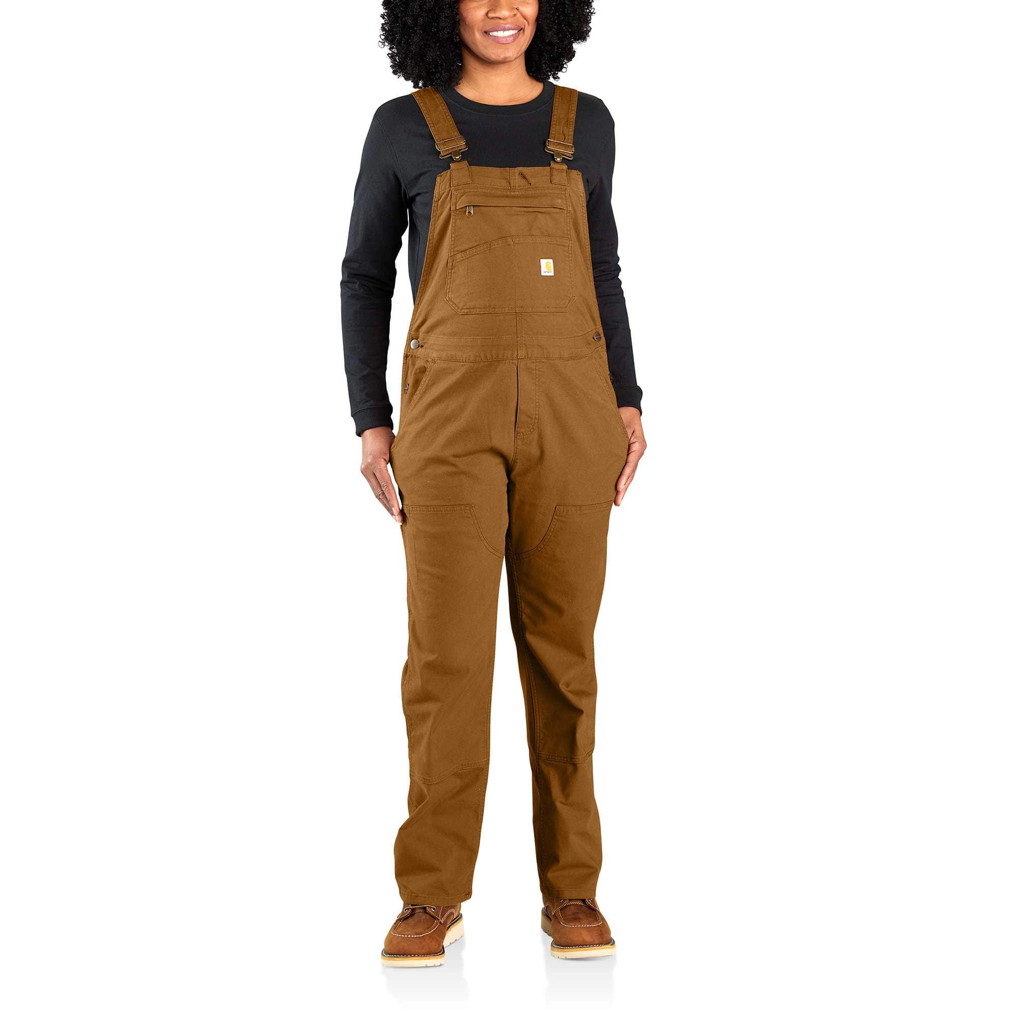 Women's Rugged Flex® Loose Fit Canvas Bib Overall
