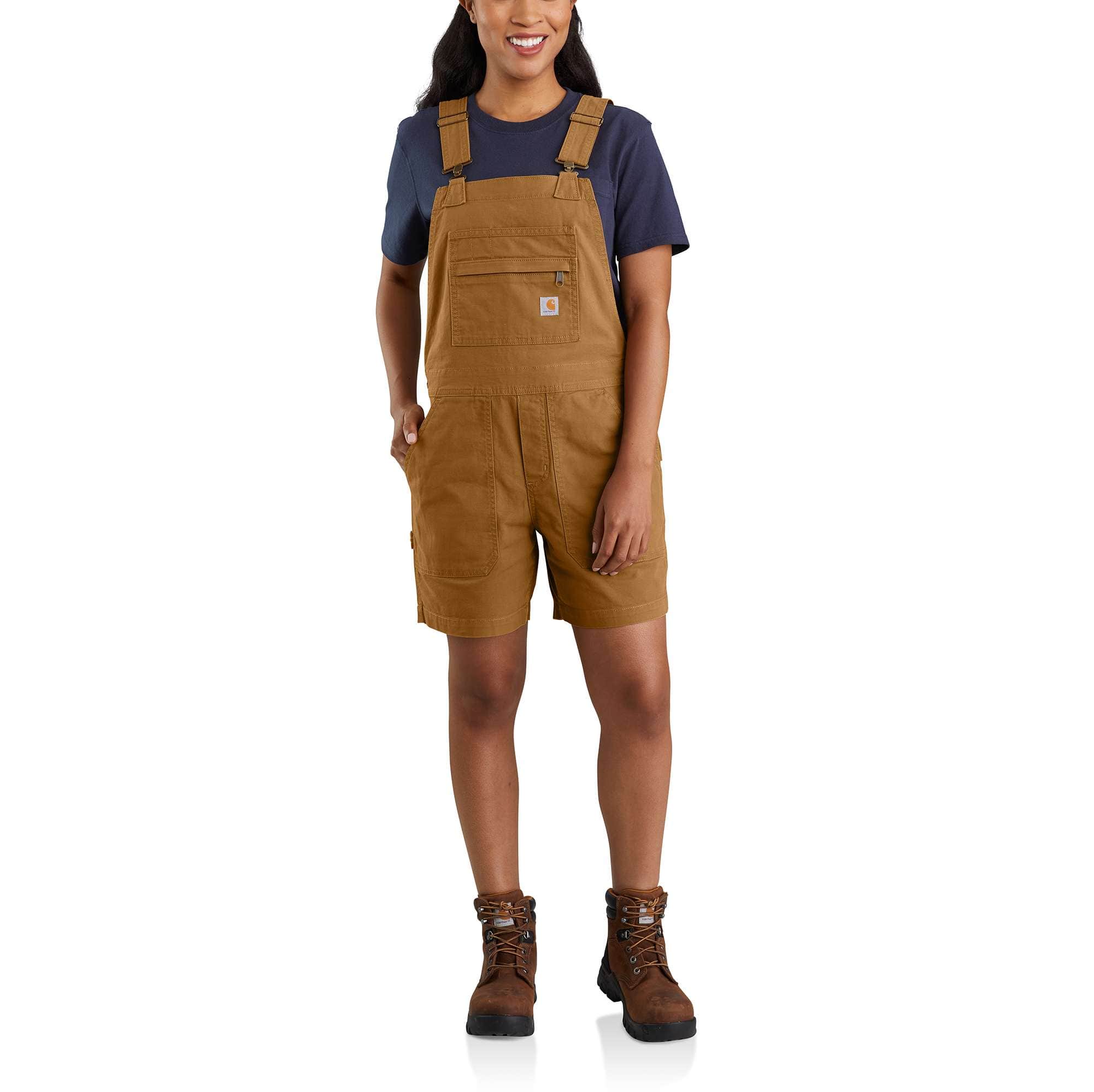 Women's Rugged Flex® Relaxed Fit Canvas Shortall