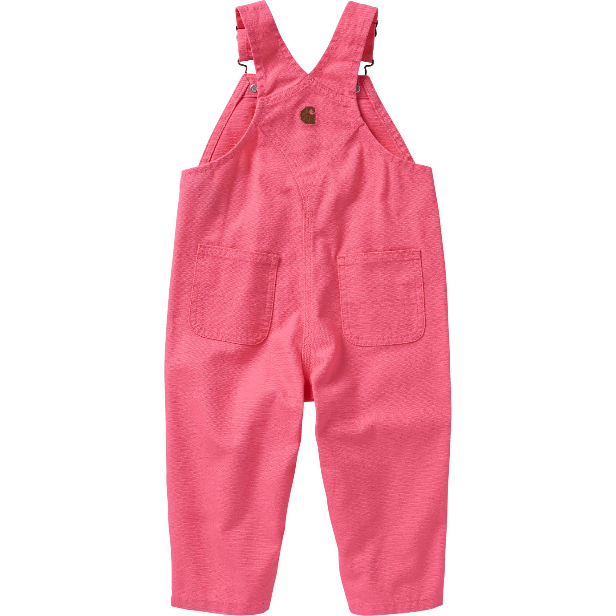Girls' Loose Fit Canvas Bib Overall
