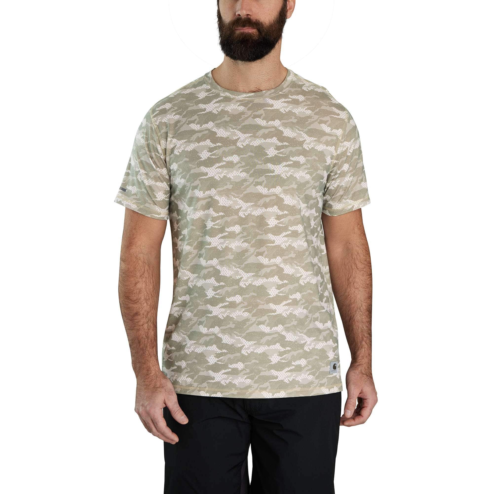 Carhartt Force® Relaxed Fit Short-Sleeve Lightweight Camo Print T-Shirt