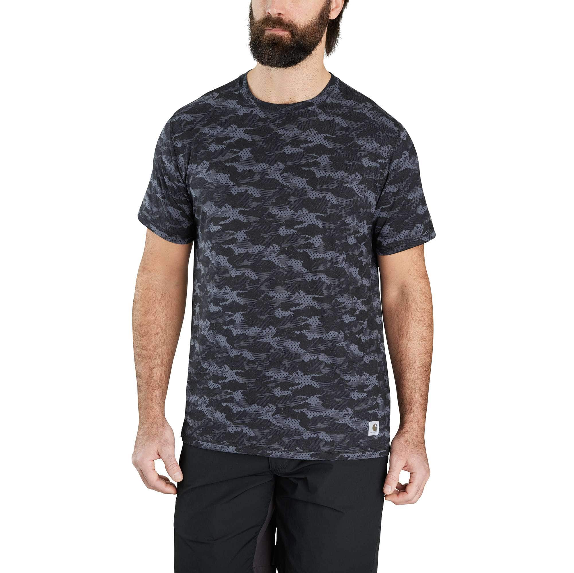 Carhartt Force® Relaxed Fit Short-Sleeve Lightweight Camo Print T-Shirt