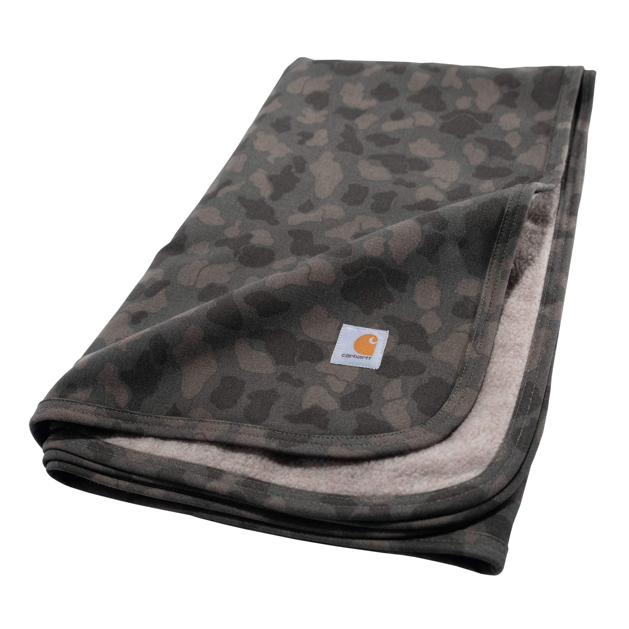 Camo Sherpa-Lined Dog Blanket