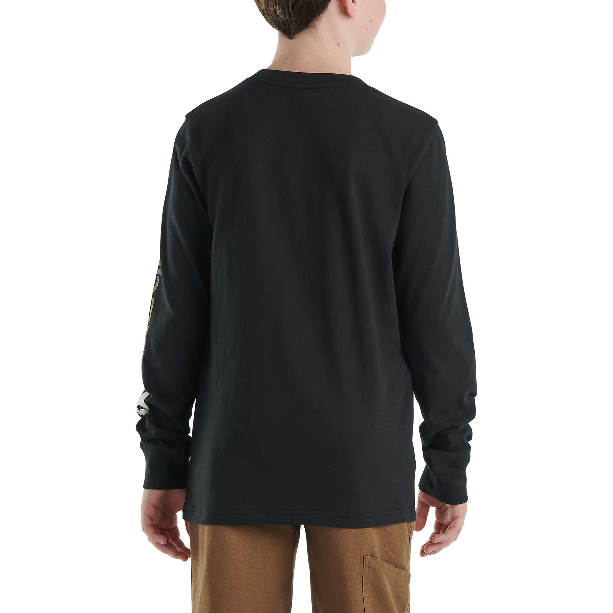 Boys' Long-Sleeve Camo Graphic T-Shirt