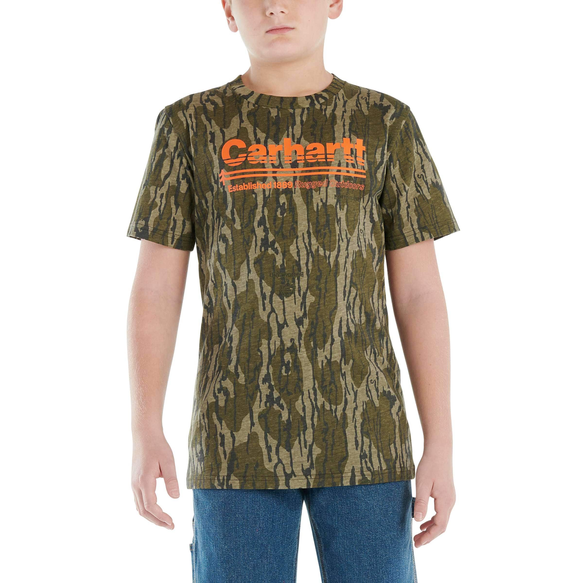 Boys' Short-Sleeve Camo Stripe T-Shirt