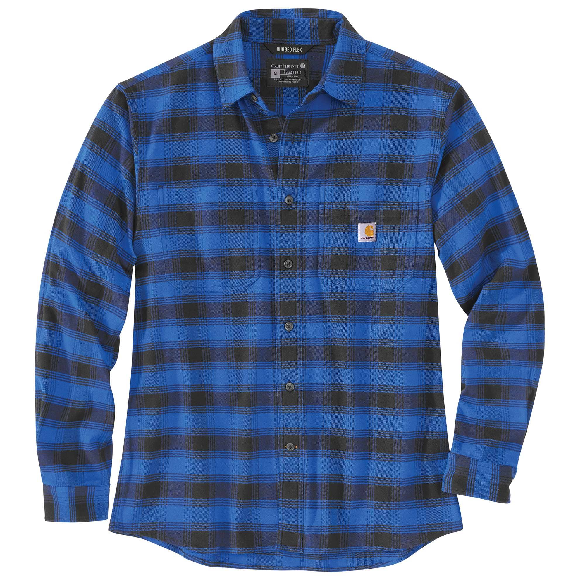 Rugged Flex® Relaxed Fit Midweight Flannel Long-Sleeve Plaid Shirt