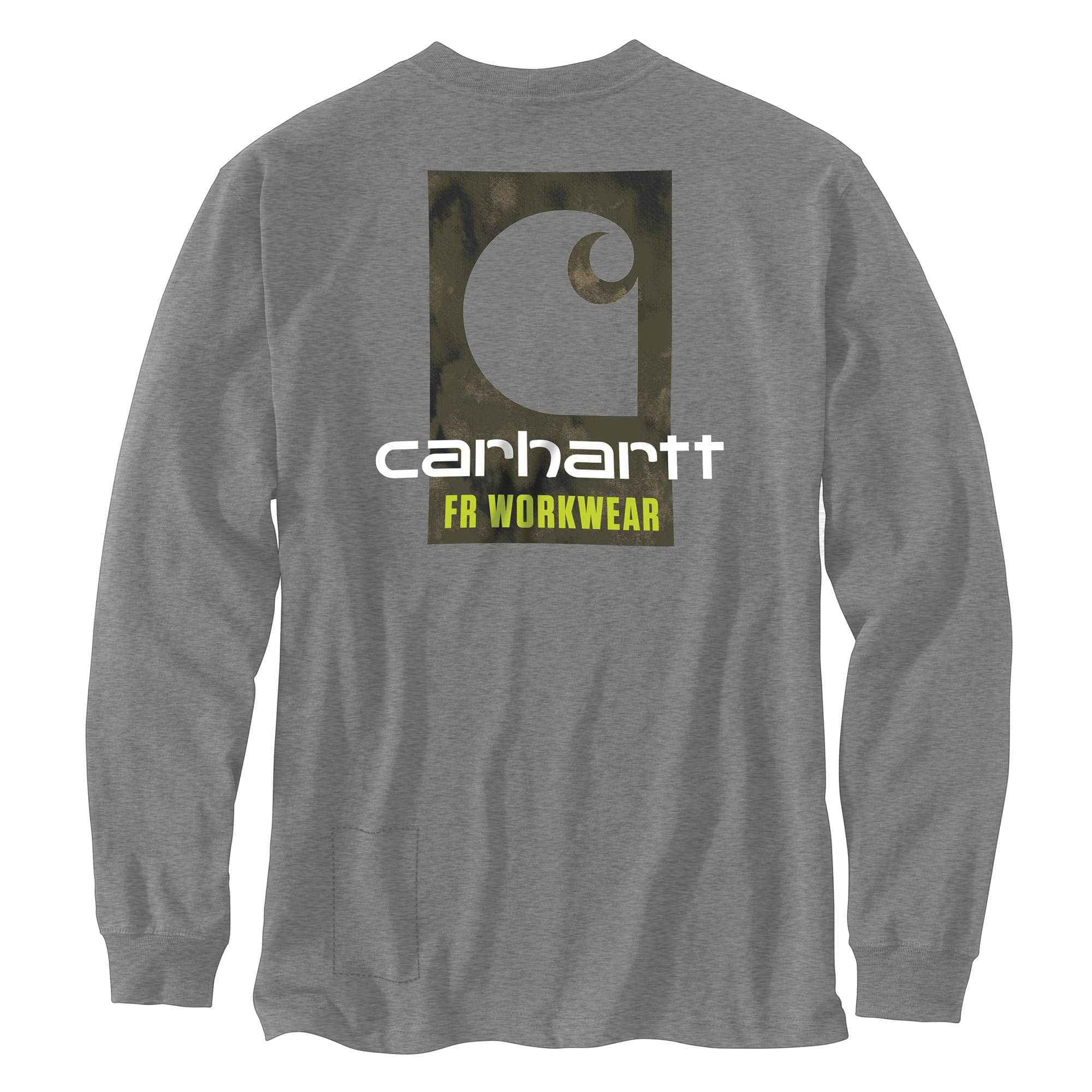 Flame Resistant Carhartt Force® Loose Fit Lightweight Long-Sleeve C Graphic T-Shirt