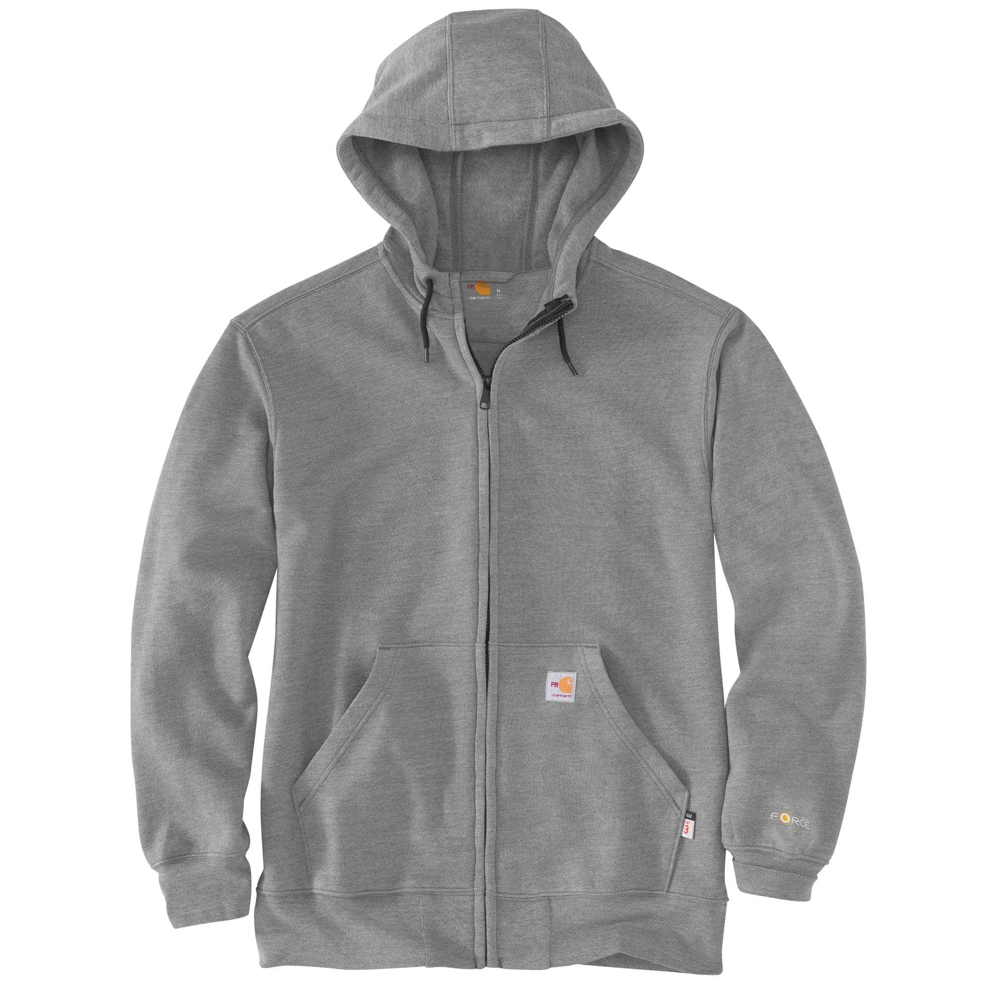 Flame-Resistant Carhartt Force® Loose Fit Midweight Hooded Zip Front Sweatshirt