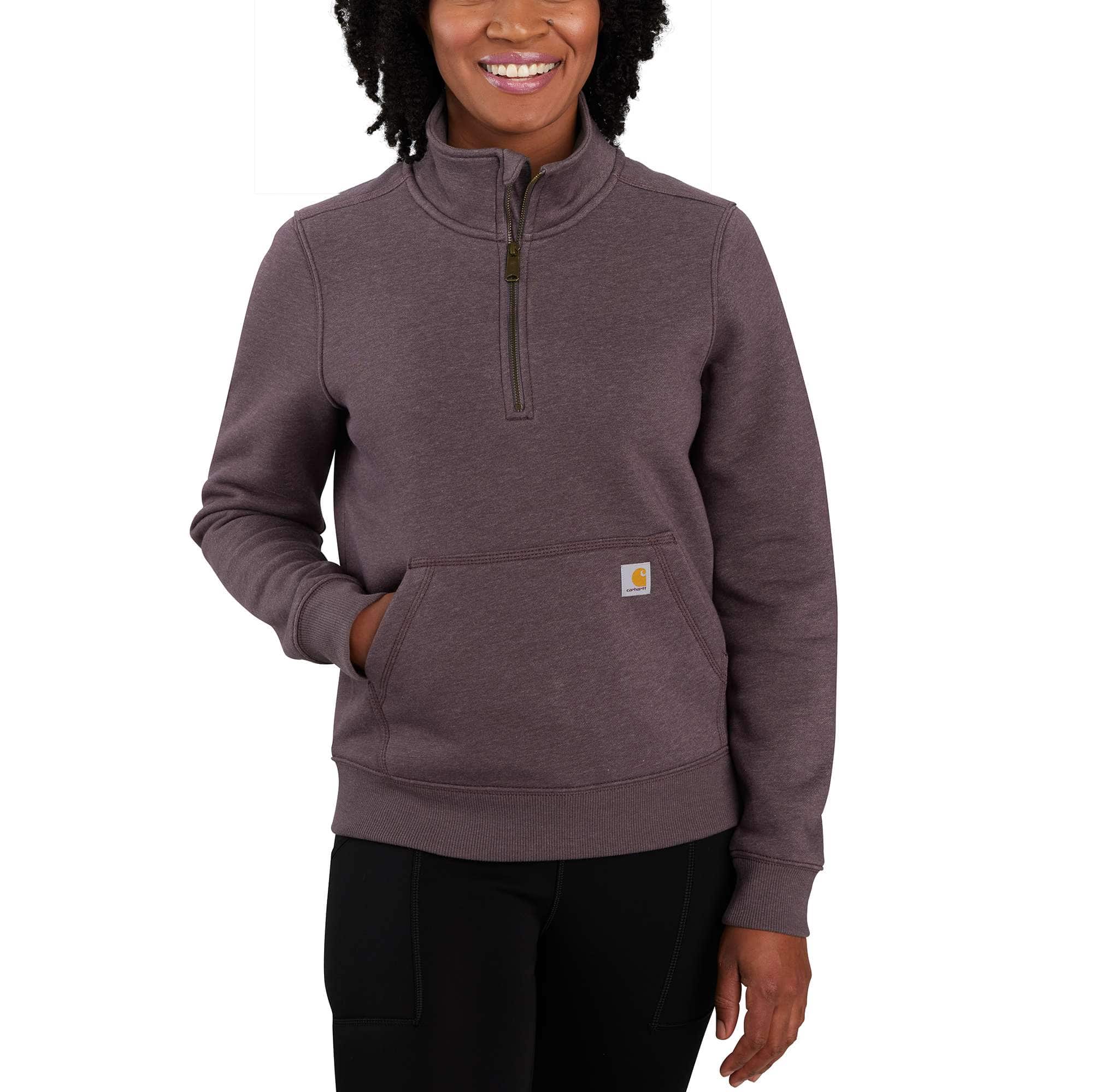 Women's Relaxed Fit Midweight Quarter-Zip Sweatshirt