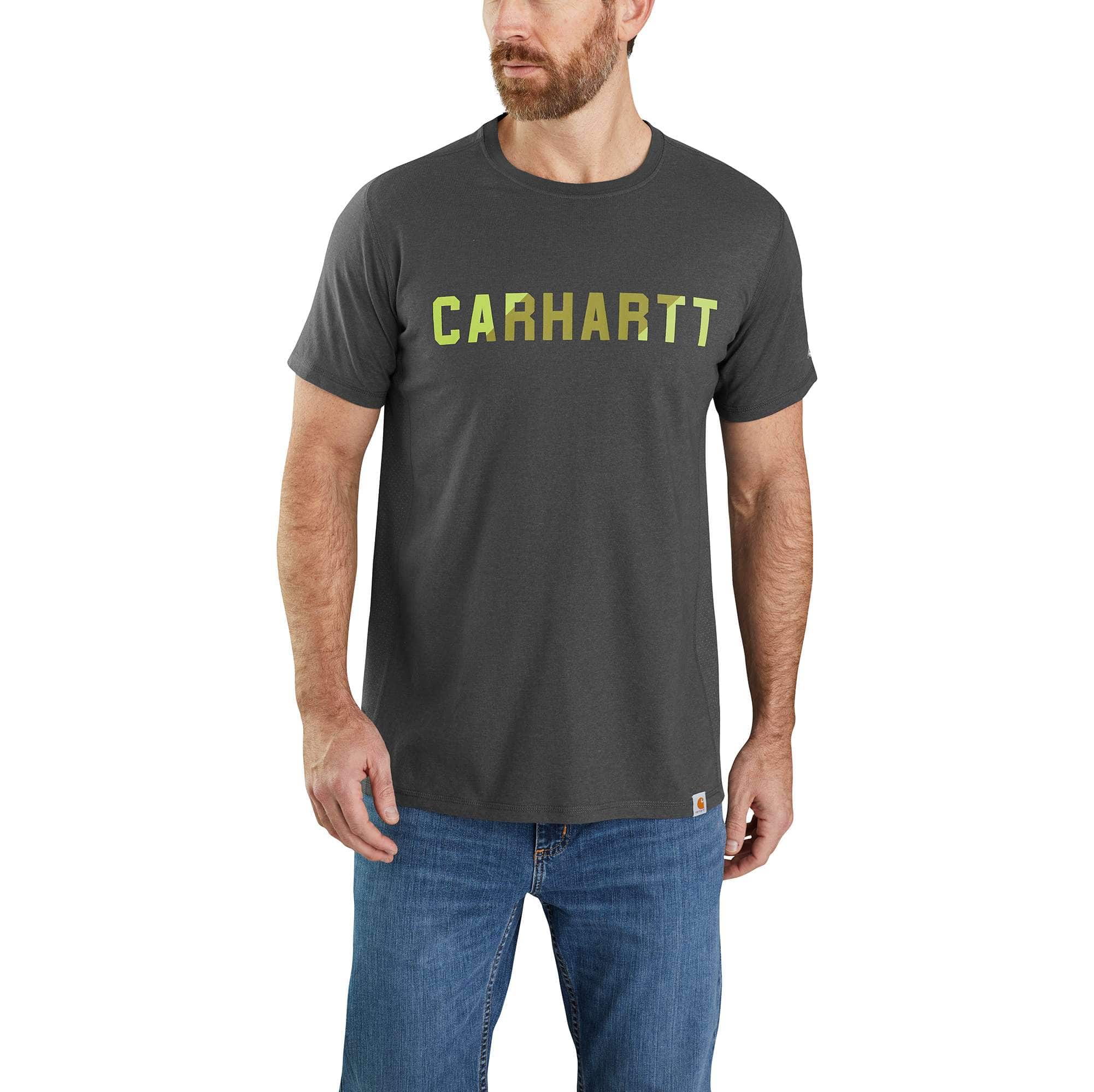Carhartt Force® Relaxed Fit Midweight Short-Sleeve Block Logo Graphic T-Shirt