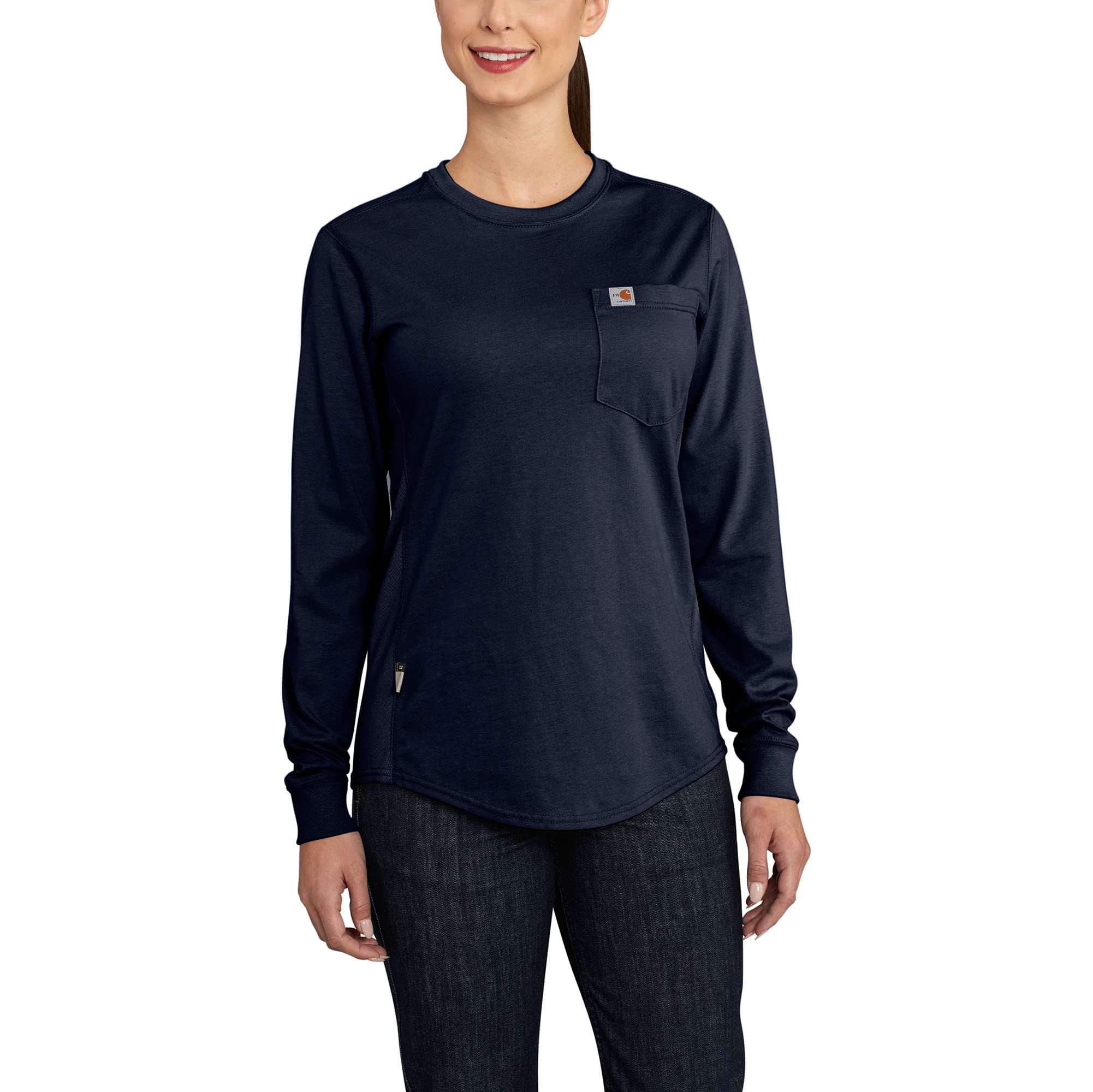 Women's Flame-Resistant Force Cotton Long-Sleeve Crewneck T-Shirt