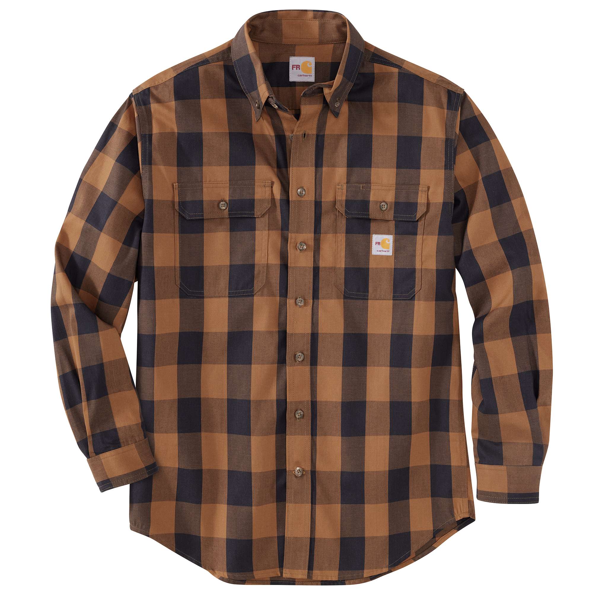 Flame Resistant Force Rugged Flex® Loose Fit Twill Long-Sleeve Plaid Shirt