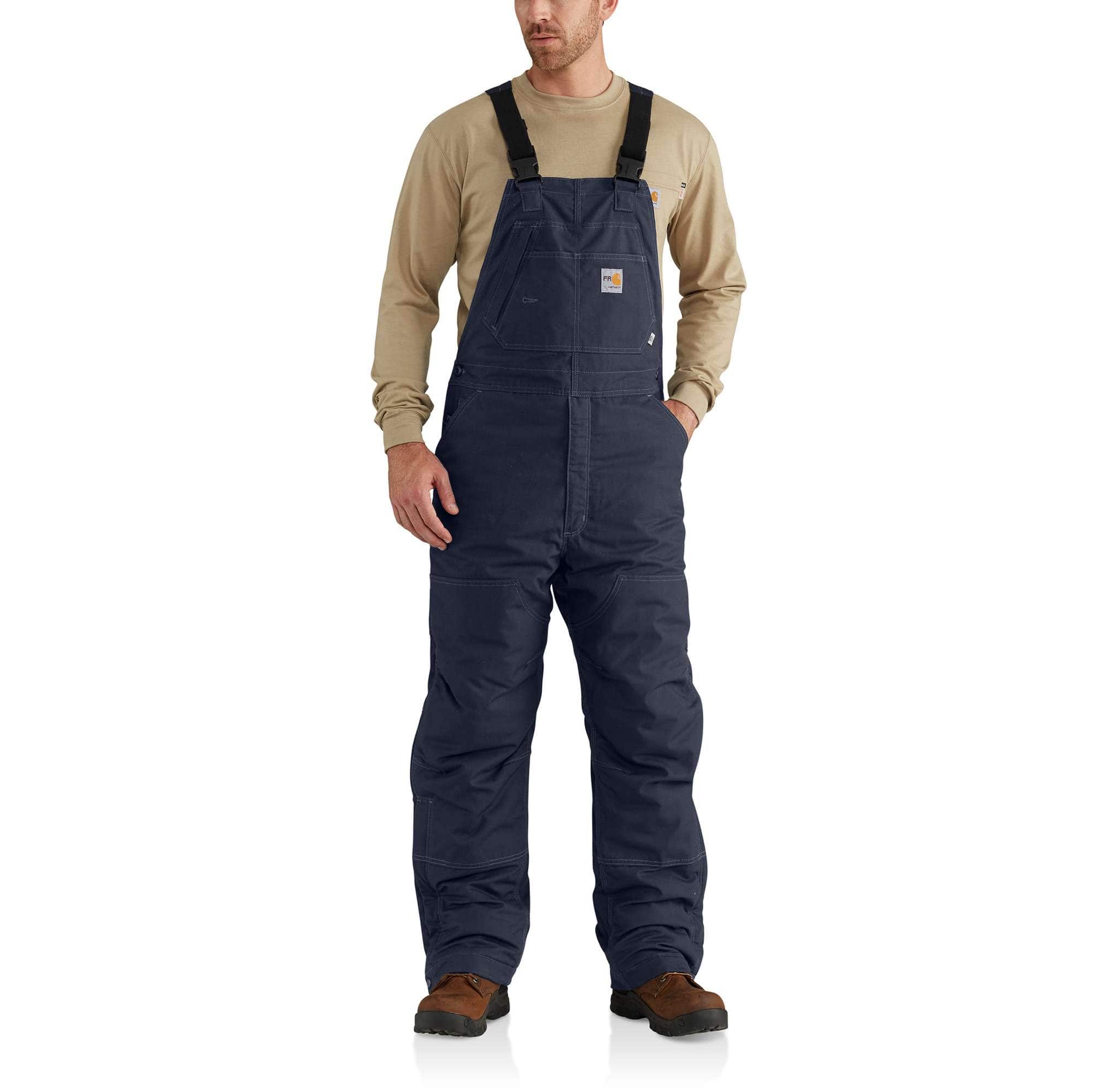Flame-Resistant Quick Duck® Bib Overall/Quilt-Lined