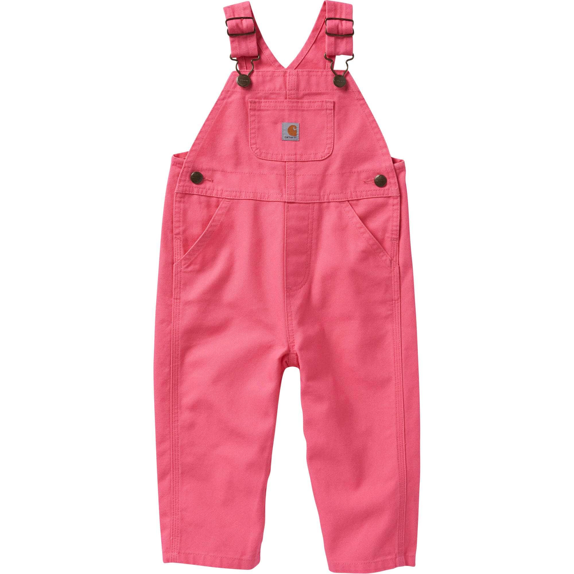 Girls' Loose Fit Canvas Bib Overall