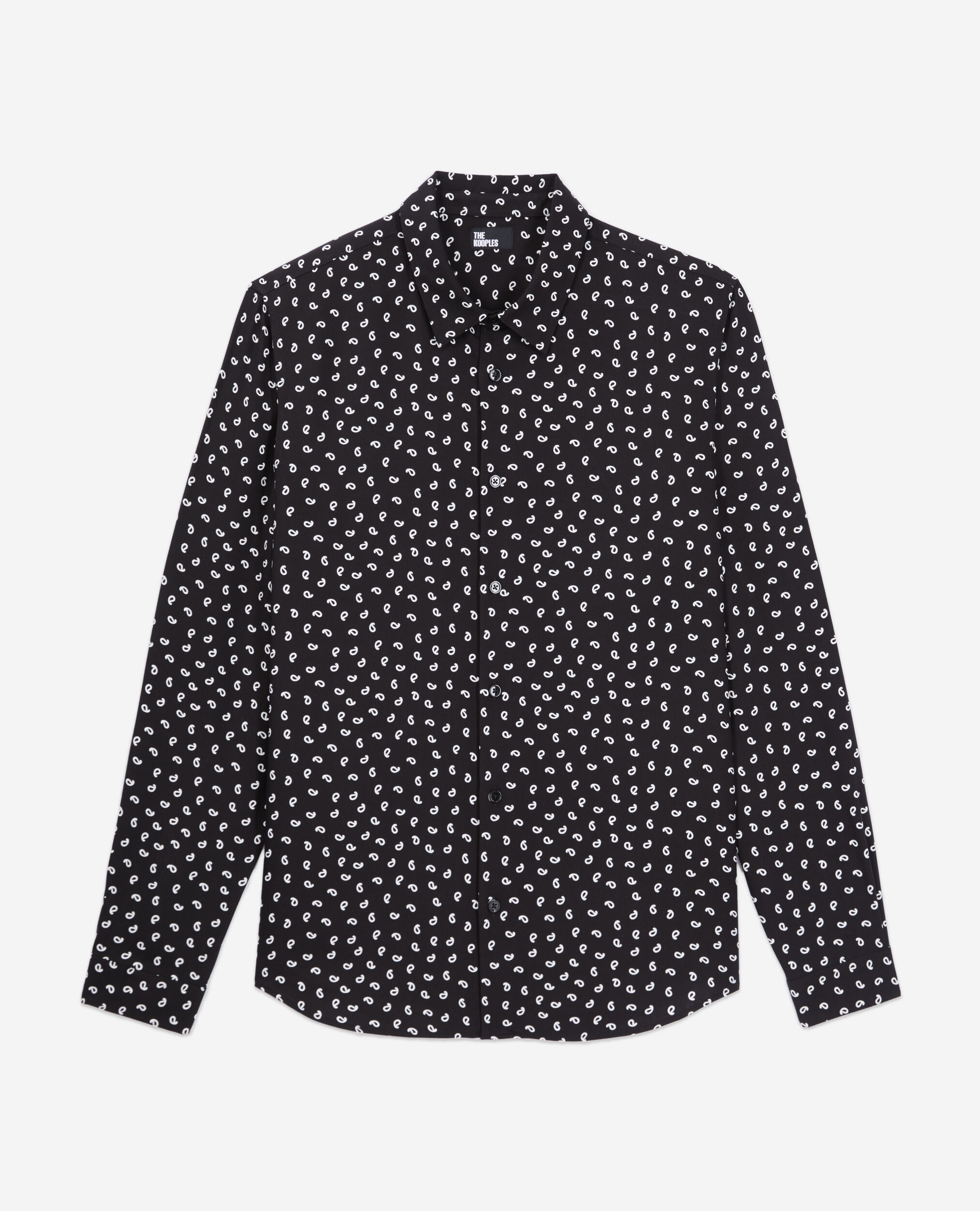 Printed shirt BLACK WHITE