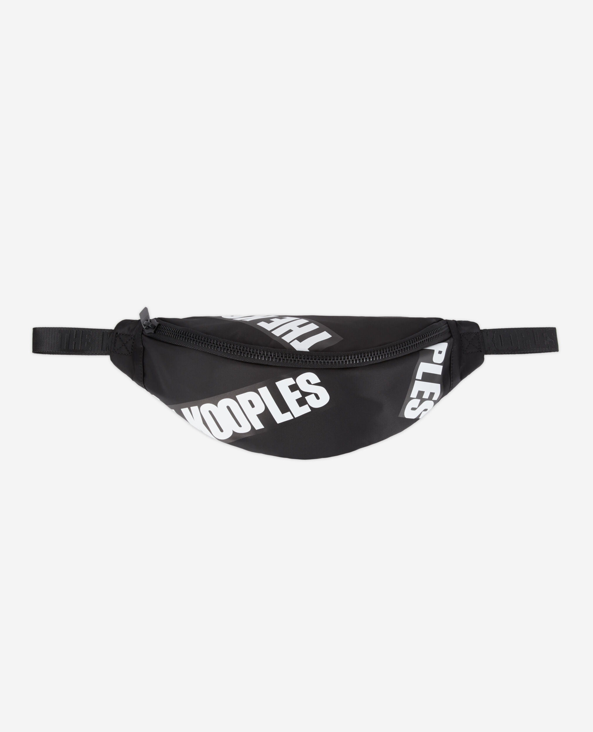Black waist bag with Tape logo BLACK