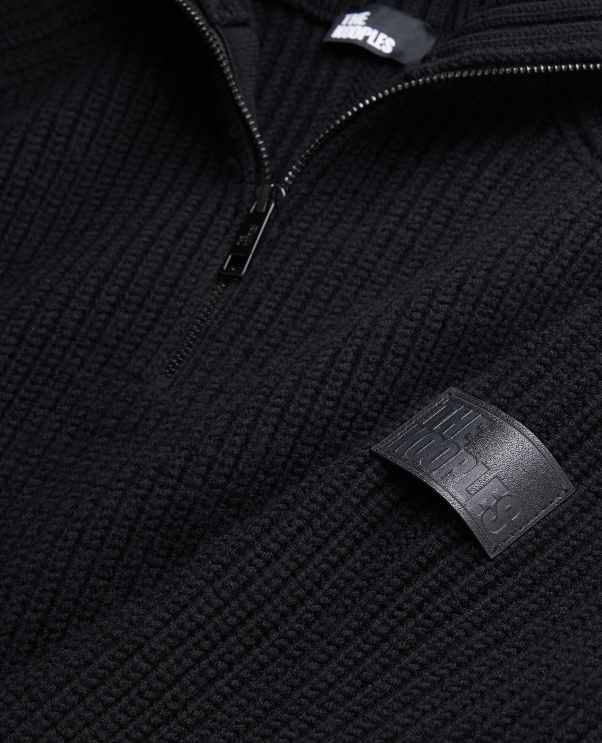 Black wool sweater BLACK