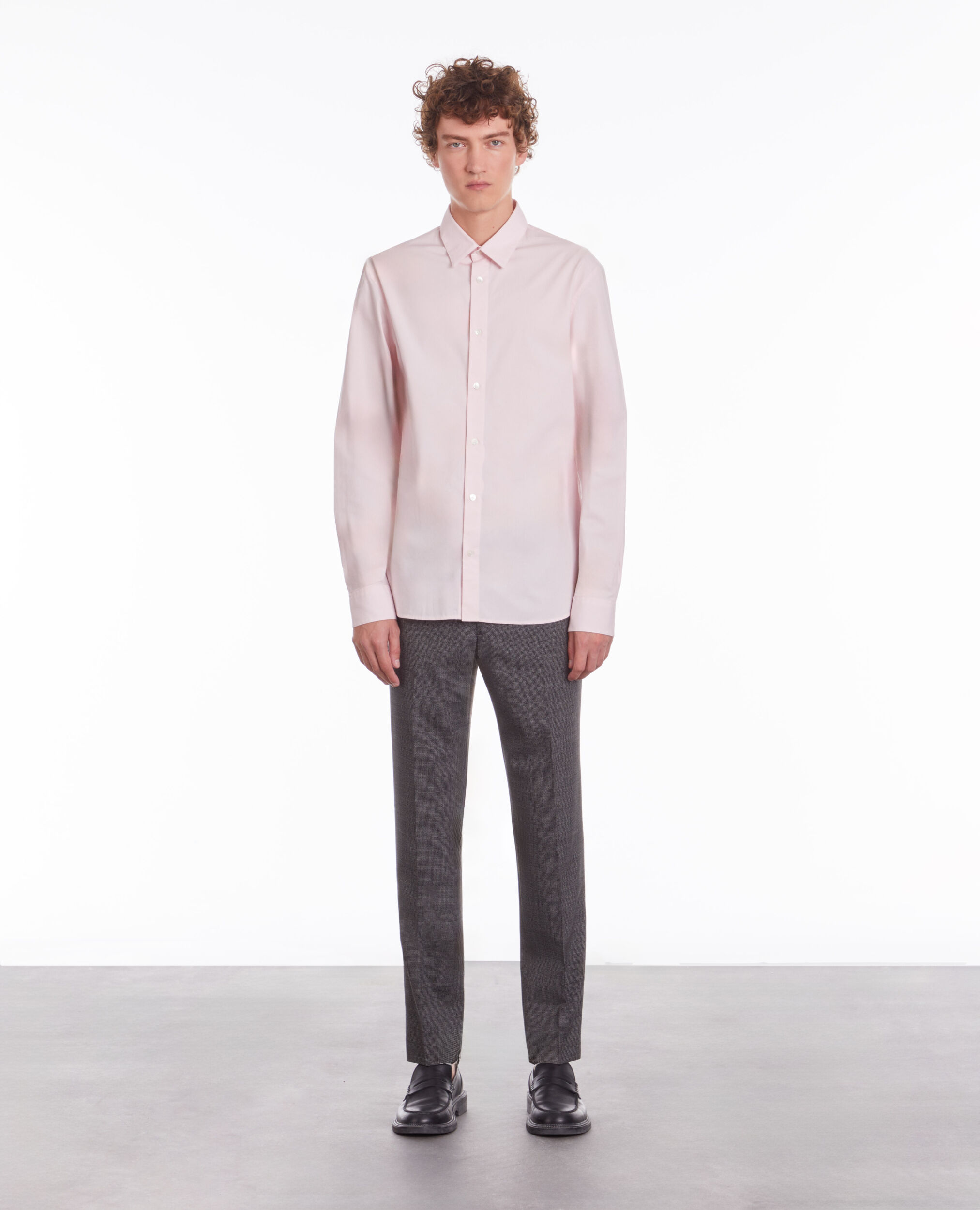 Pink poplin shirt PASTEL PINK