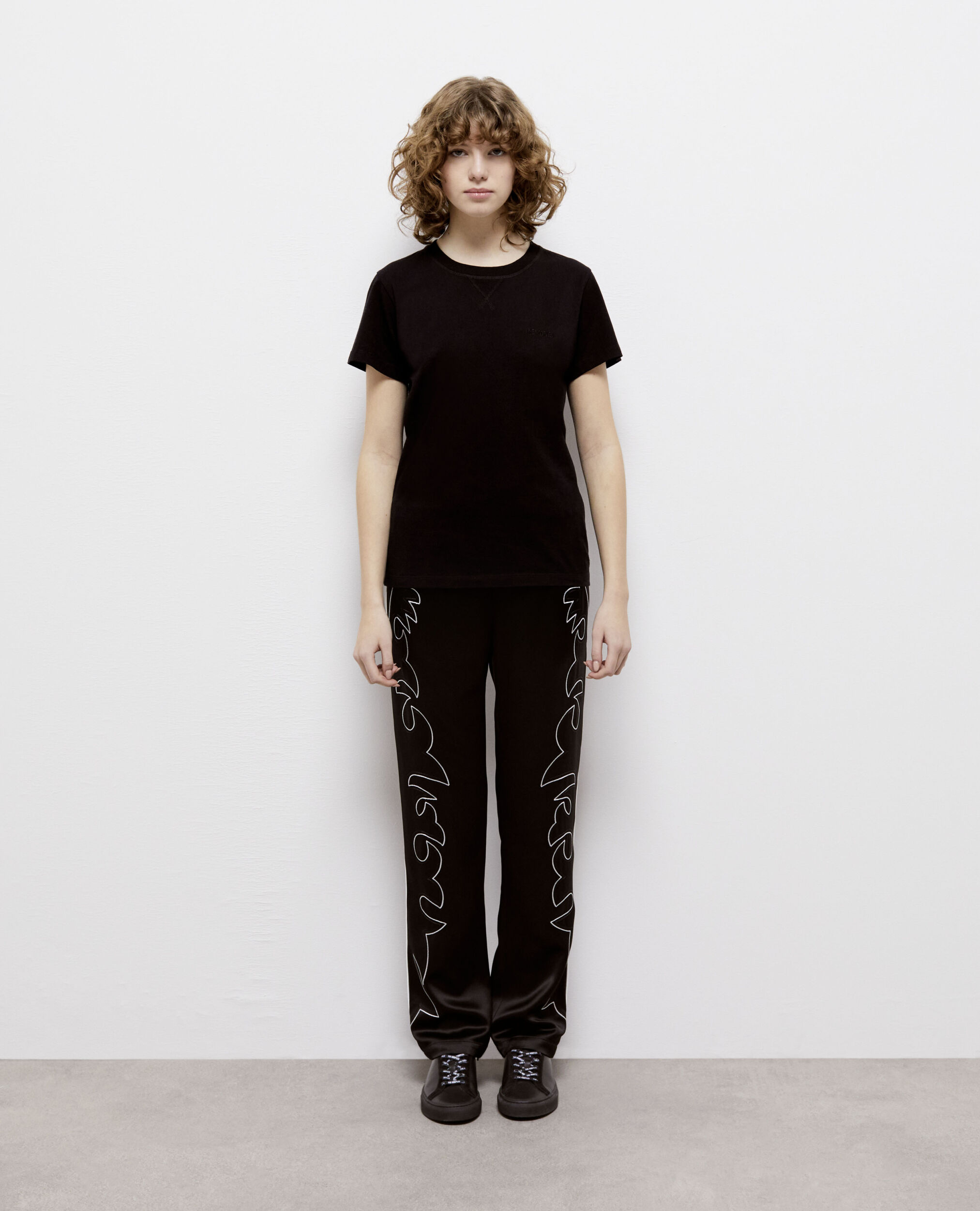 Women's the kooples black logo t-shirt BLACK