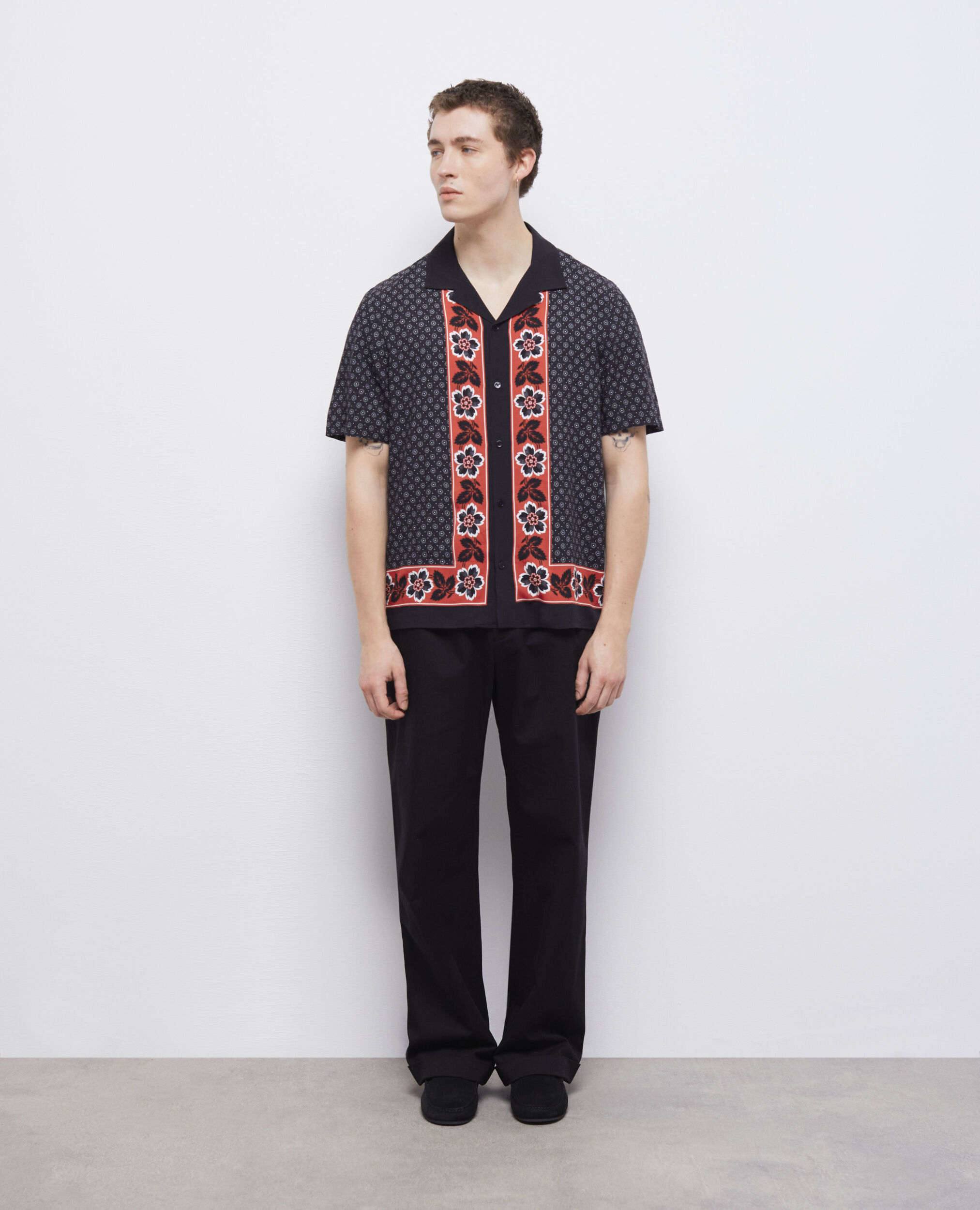 Printed shirt BLACK