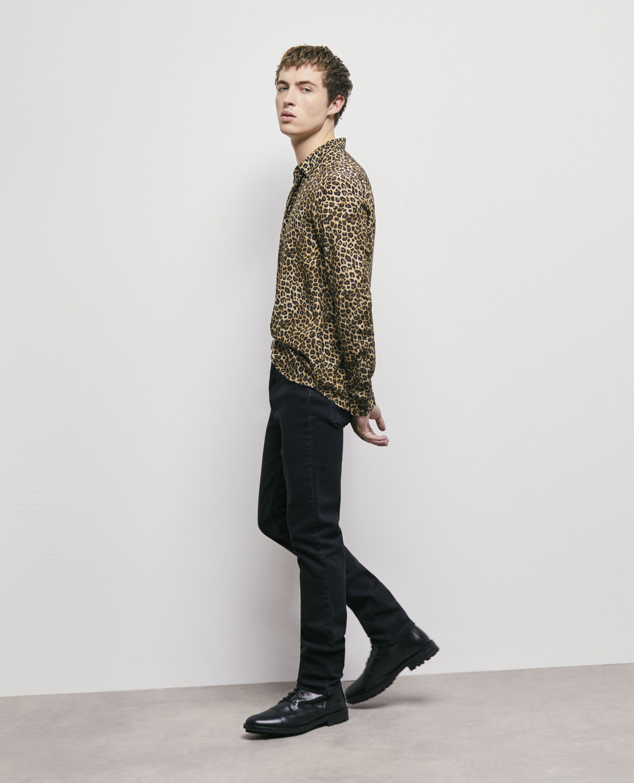 Black slim-fit jeans BLACK WASHED