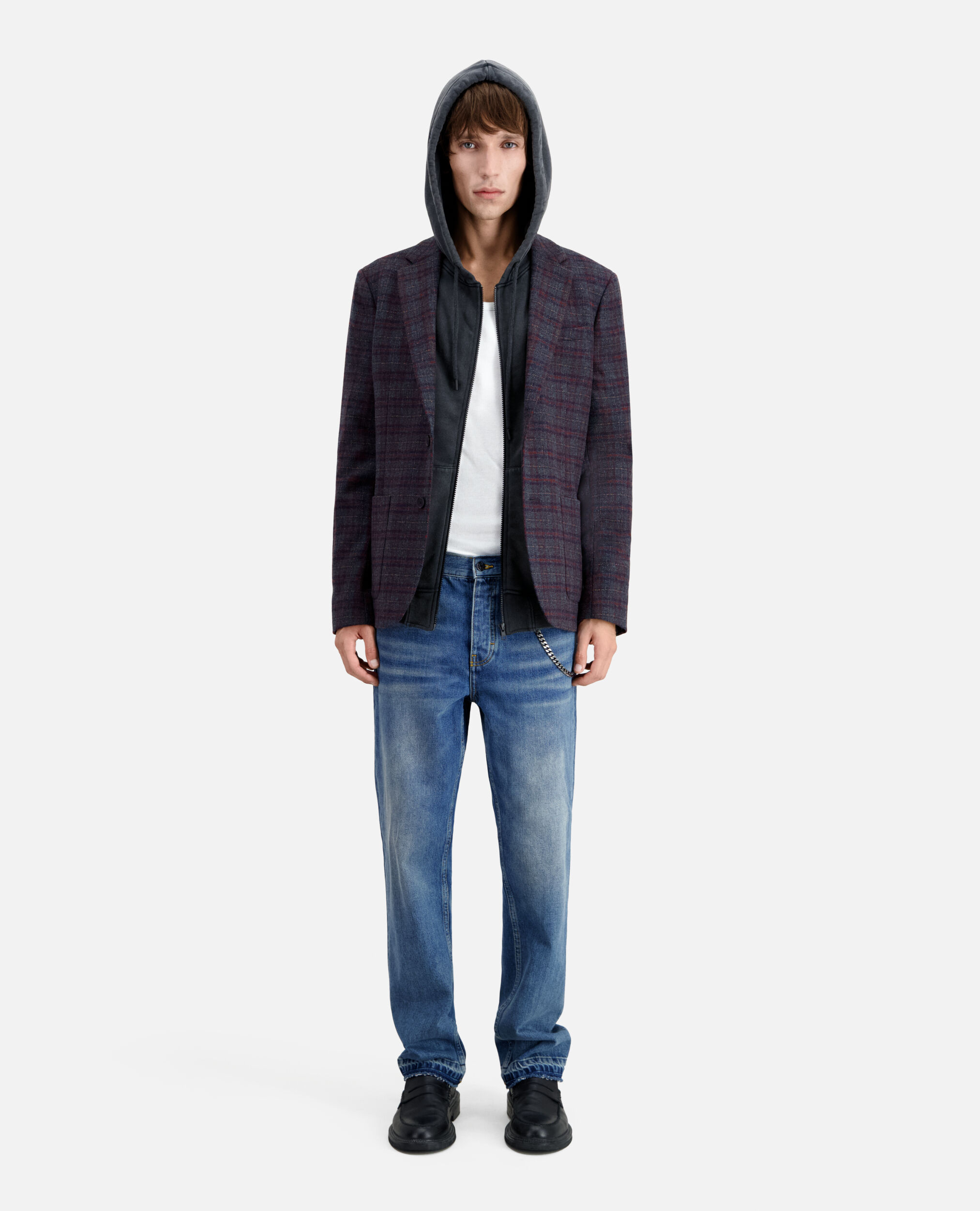 Checkered wool jacket CARREAUX