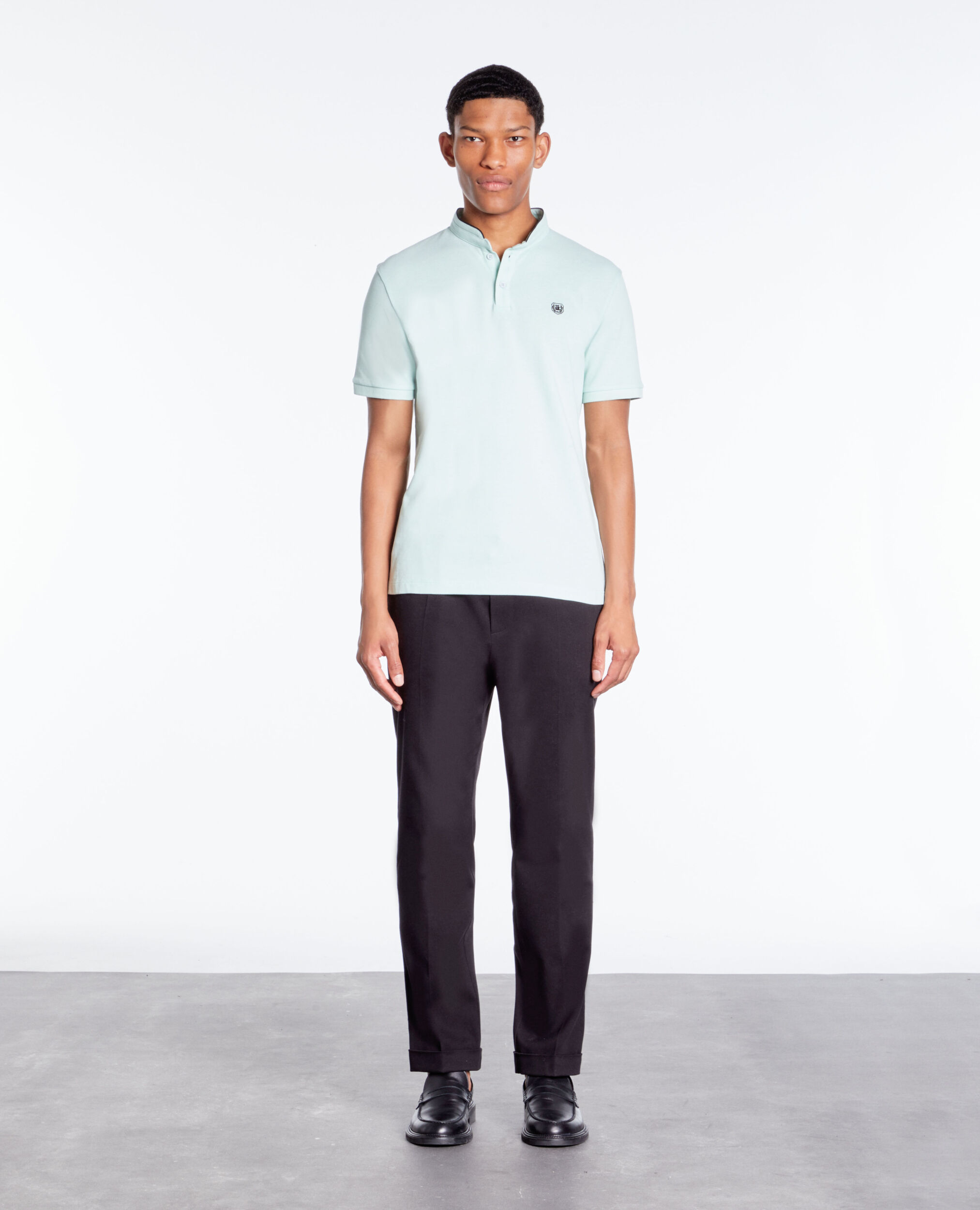 Green cotton polo t-shirt OCEAN