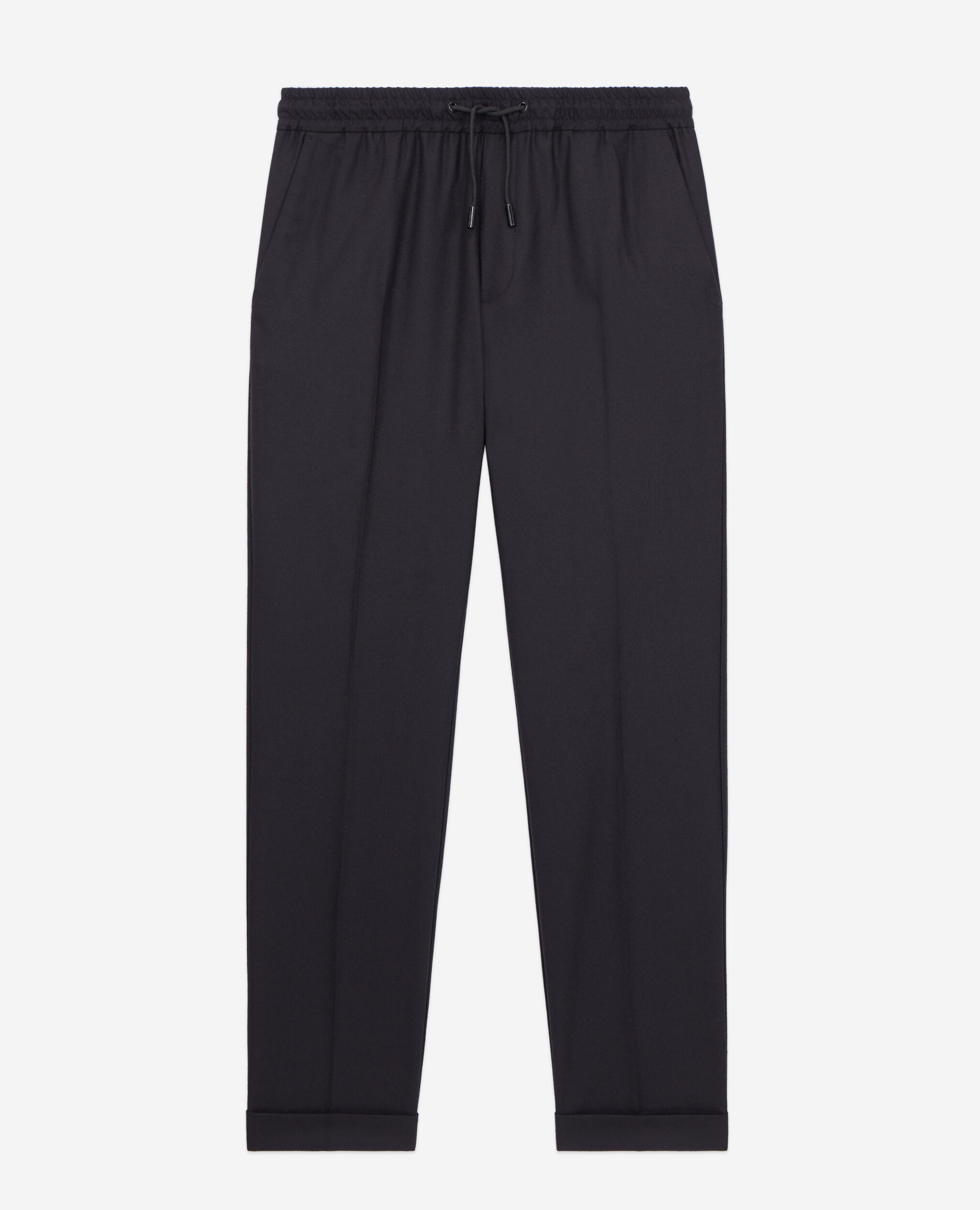 Black flannel trousers BLACK