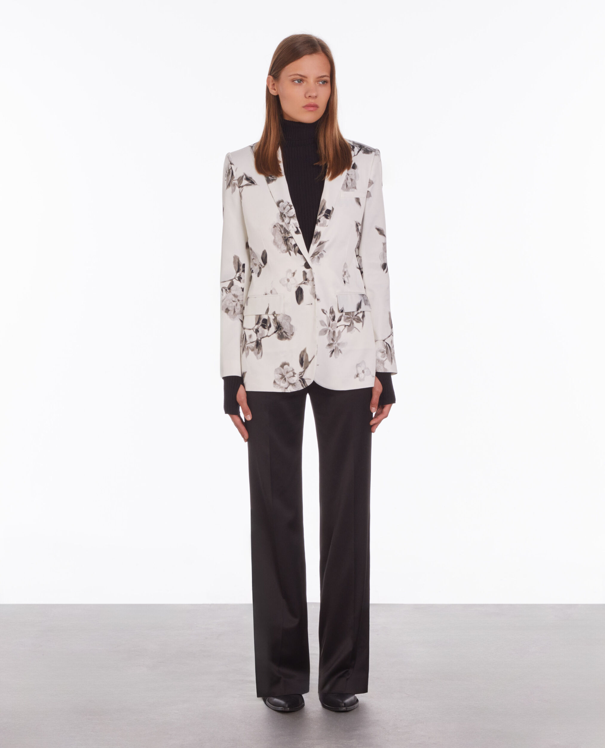 Printed suit blazer ECRU