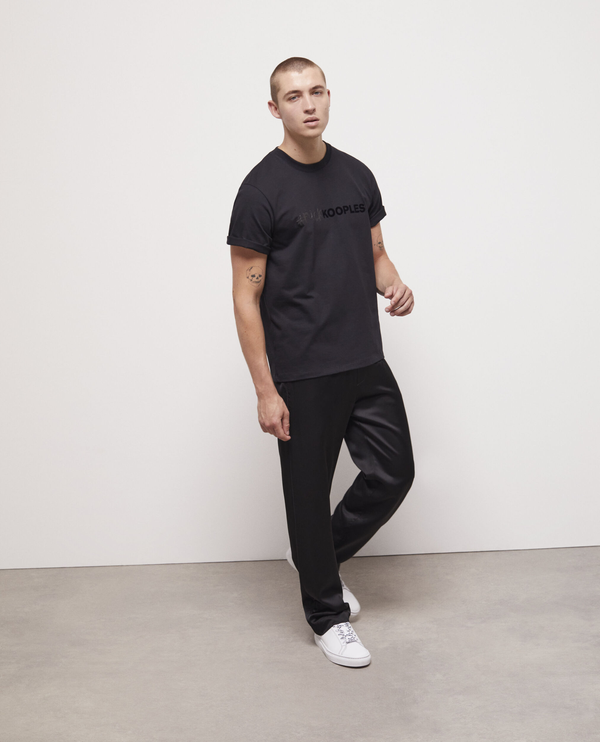 Men's black logo t-shirt BLACK