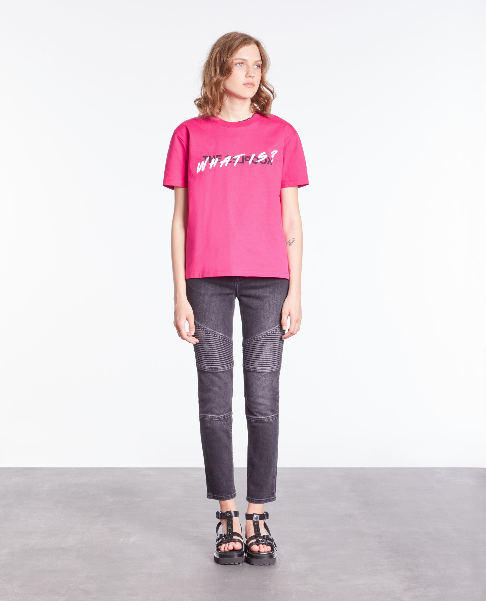 Women's fuchsia what is t-shirt FUSHIA