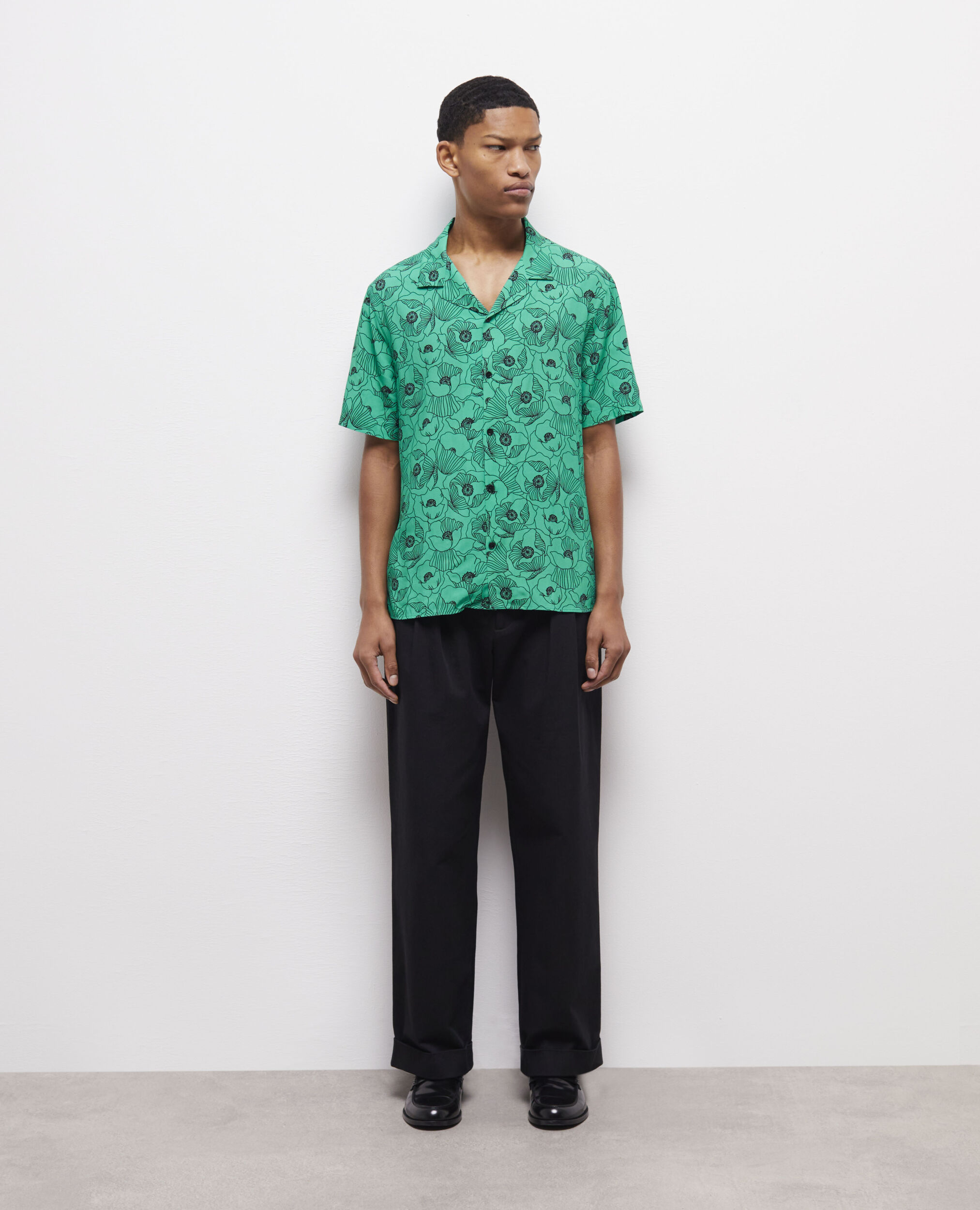 Casual printed shirt GREEN