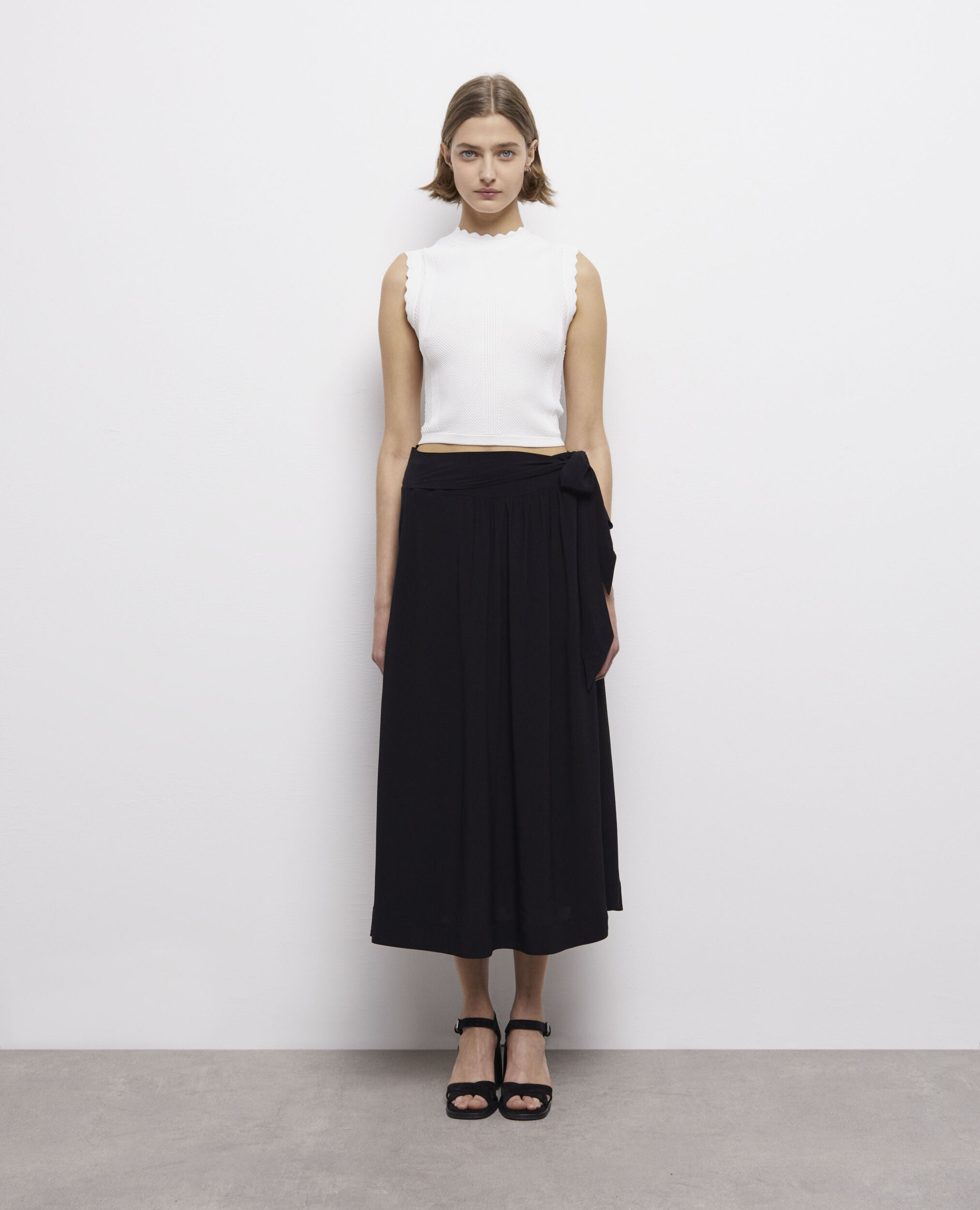 Long black skirt BLACK