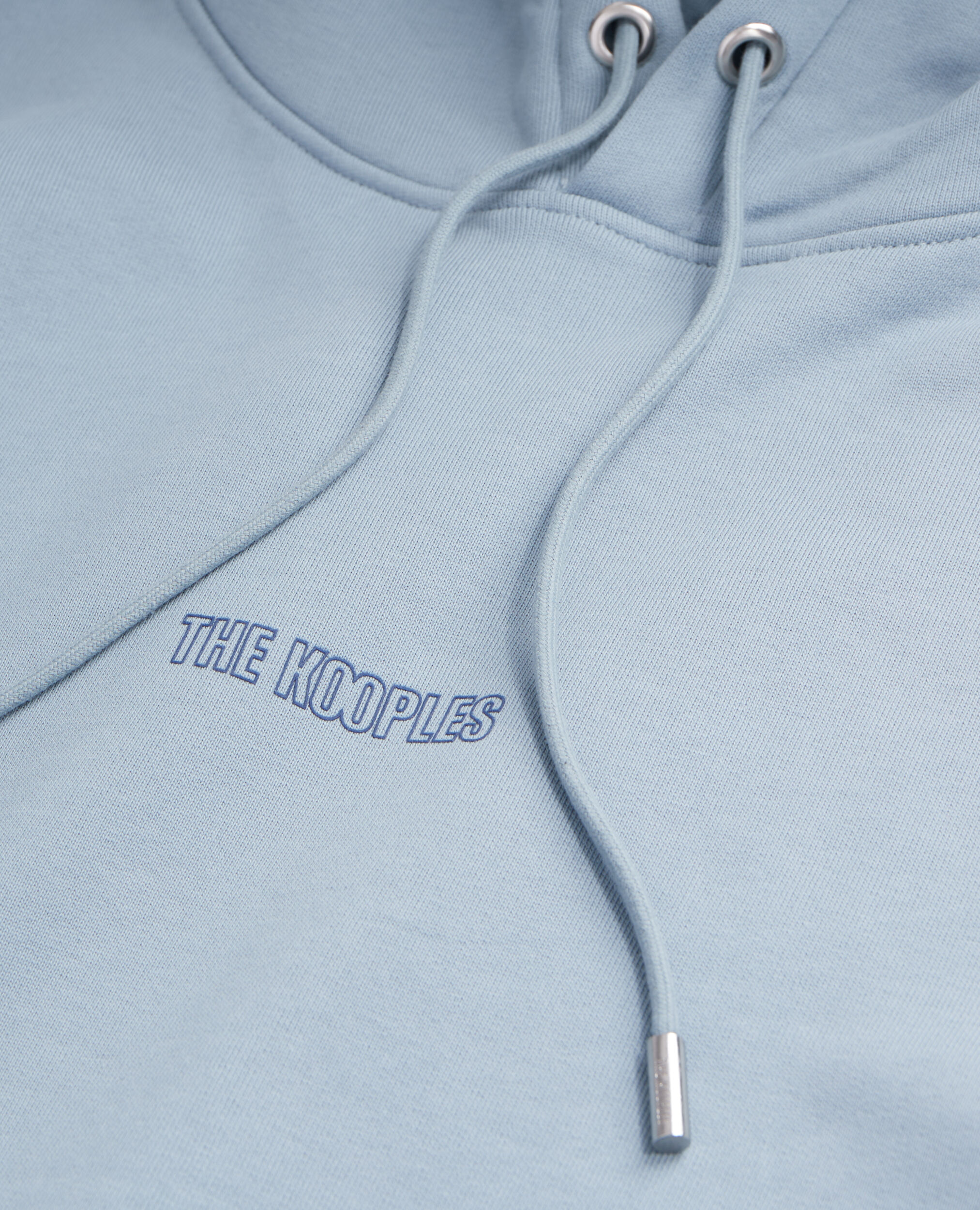 Blue hoodie with logo BLUE GREY