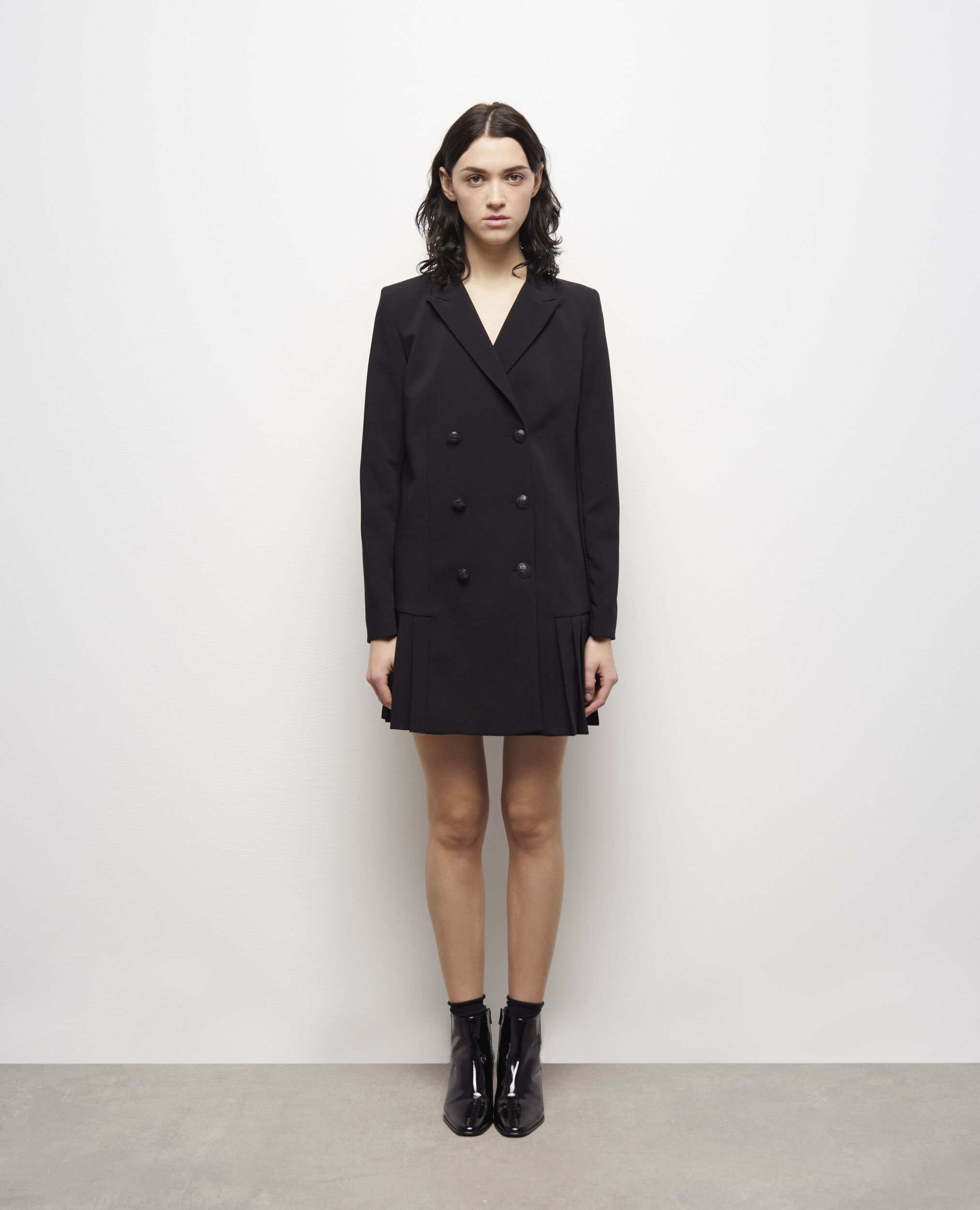 Short black dress BLACK