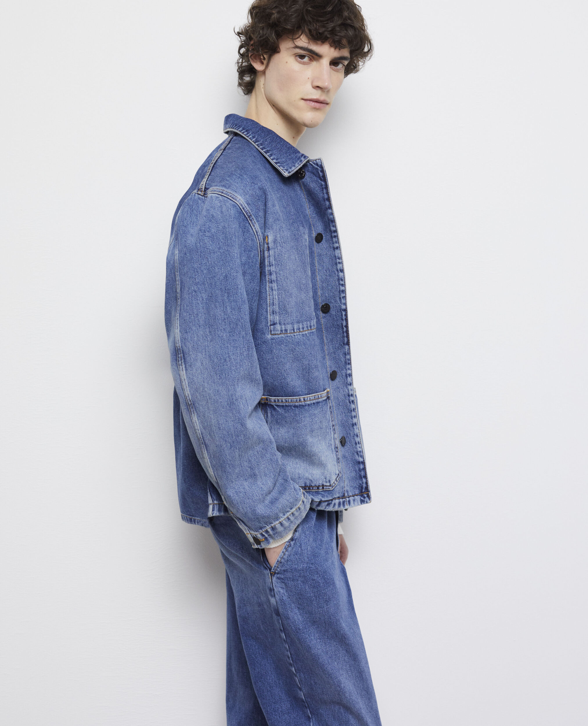 Blue denim overshirt BLUE DENIM