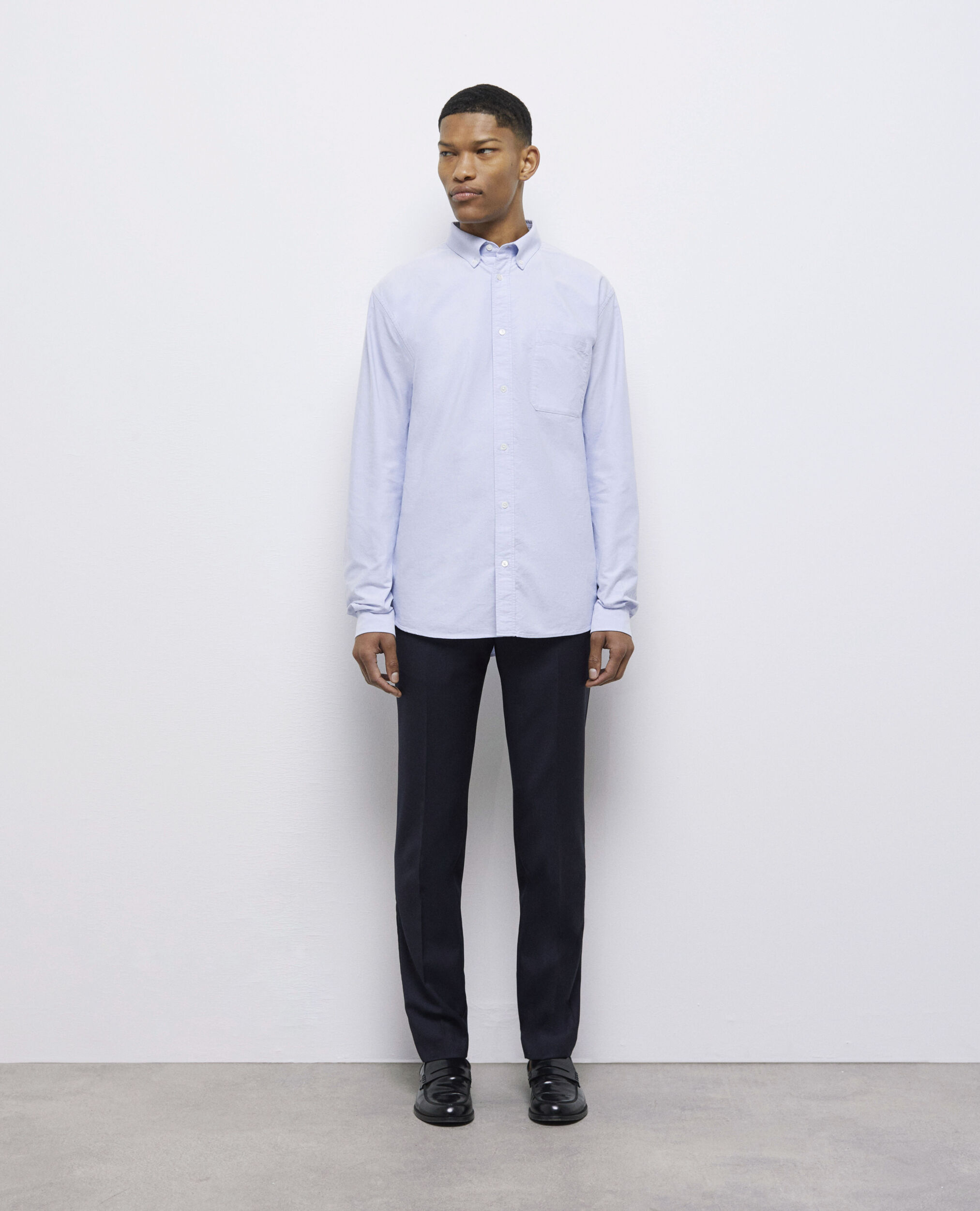 Blue cotton shirt LIGHT BLUE