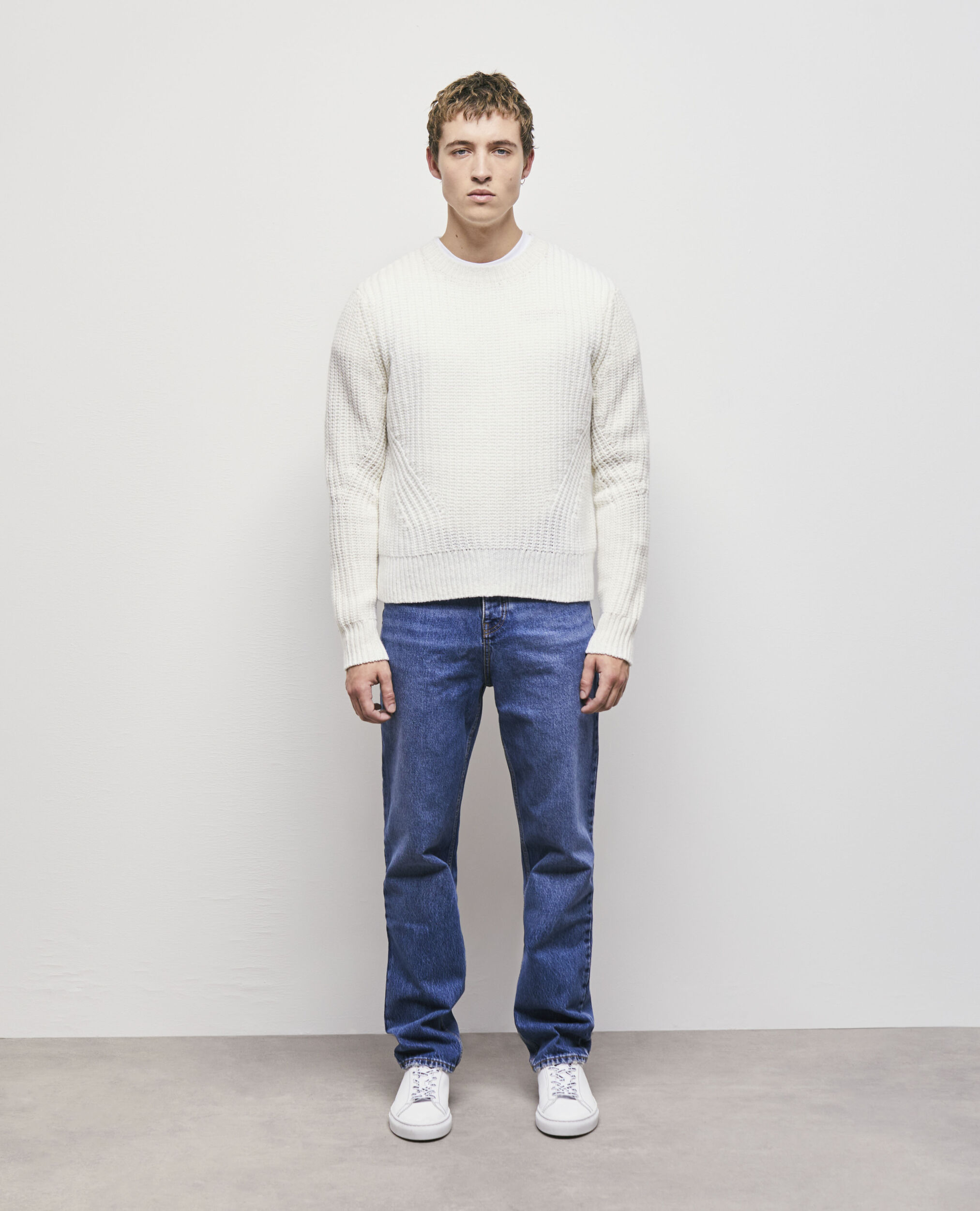 Ecru knit sweater ECRU